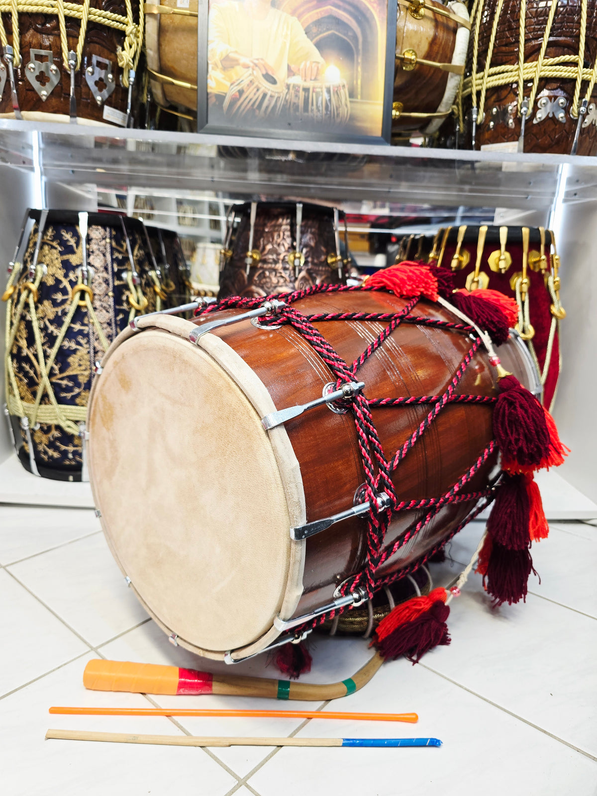 Rang Mahal 21.75" Mid-Sized Punjabi Dhol *Very Minor Cosmetic Blemishes