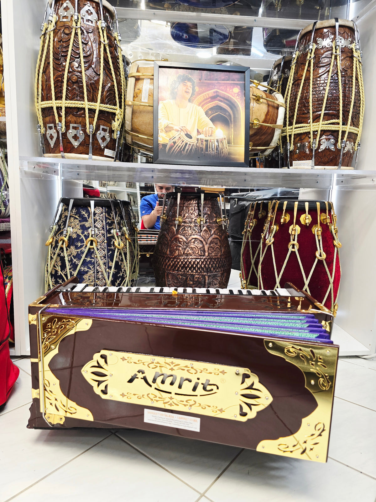 Amrit Sovereign — 2-Reed Boxed Harmonium with Coupler | Premium Edition *Cosmetic Blemishes