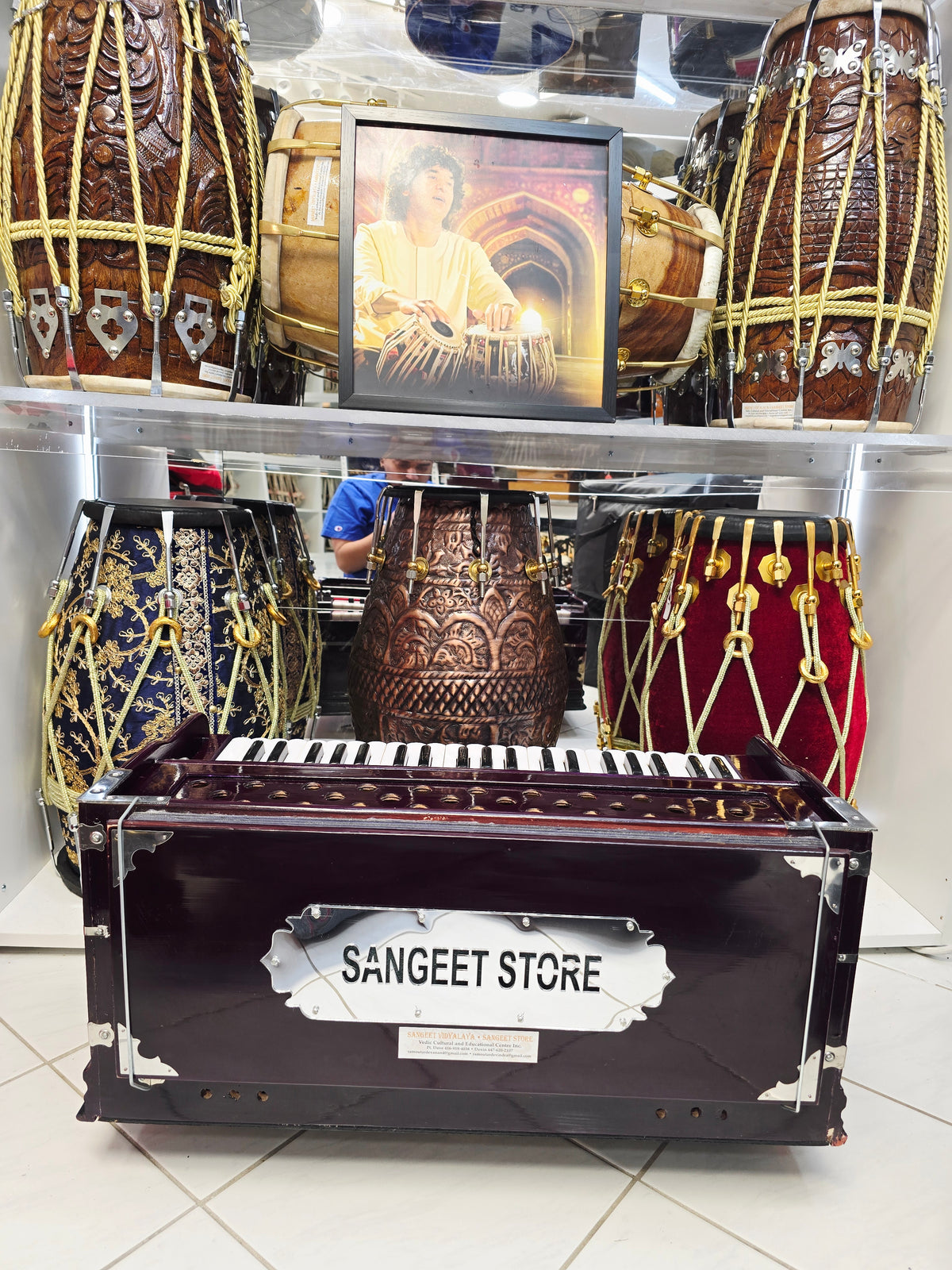 Surkriti™ Royale – 42-Key Professional Harmonium with Left-Hand Coupler, Komi Reeds & Deep Purple Gloss Finish*Minor Cosmetic Defects 10% Deposit Link for Sabrina