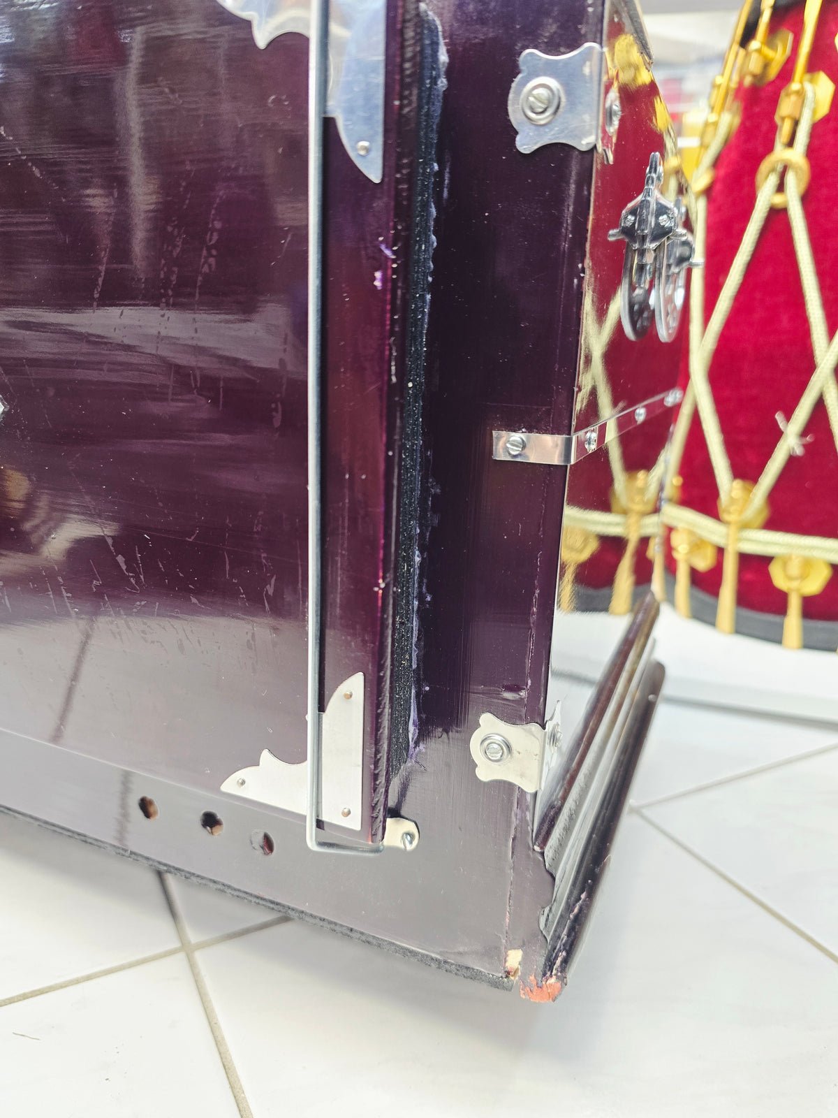 Surkriti™ Royale – 42-Key Professional Harmonium with Left-Hand Coupler, Komi Reeds & Deep Purple Gloss Finish*Minor Cosmetic Defects 10% Deposit Link for Sabrina