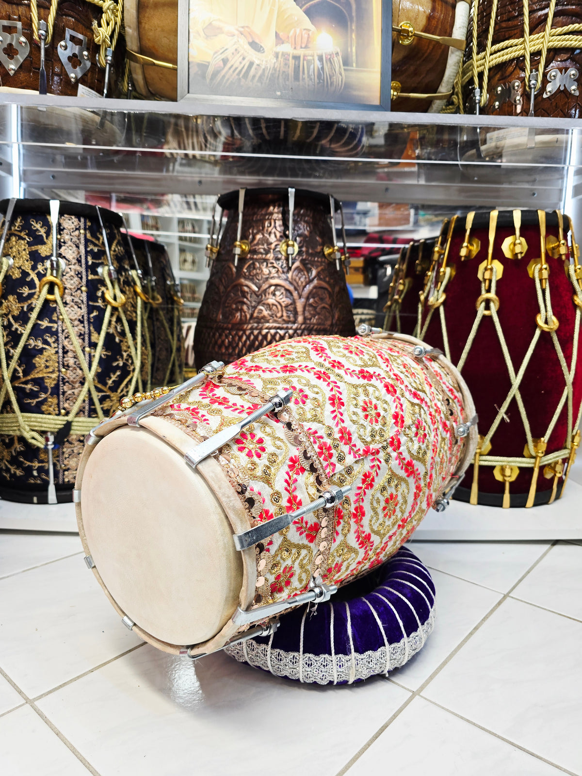 Mehfil-e-Mehendi Designed Dholak