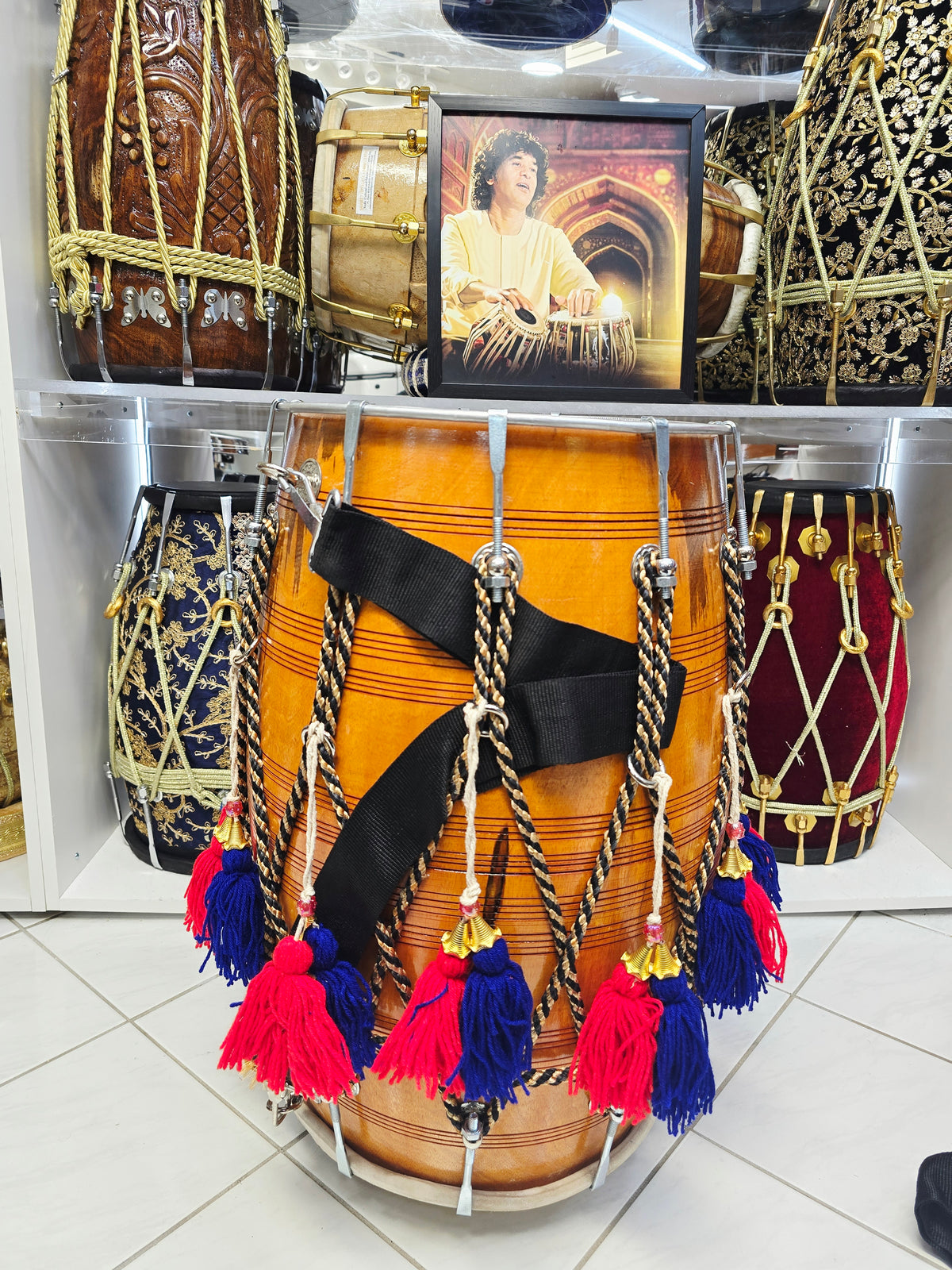 Sher-e-Punjab Heritage Dhol | 22.5" Wooden Punjabi Dhol