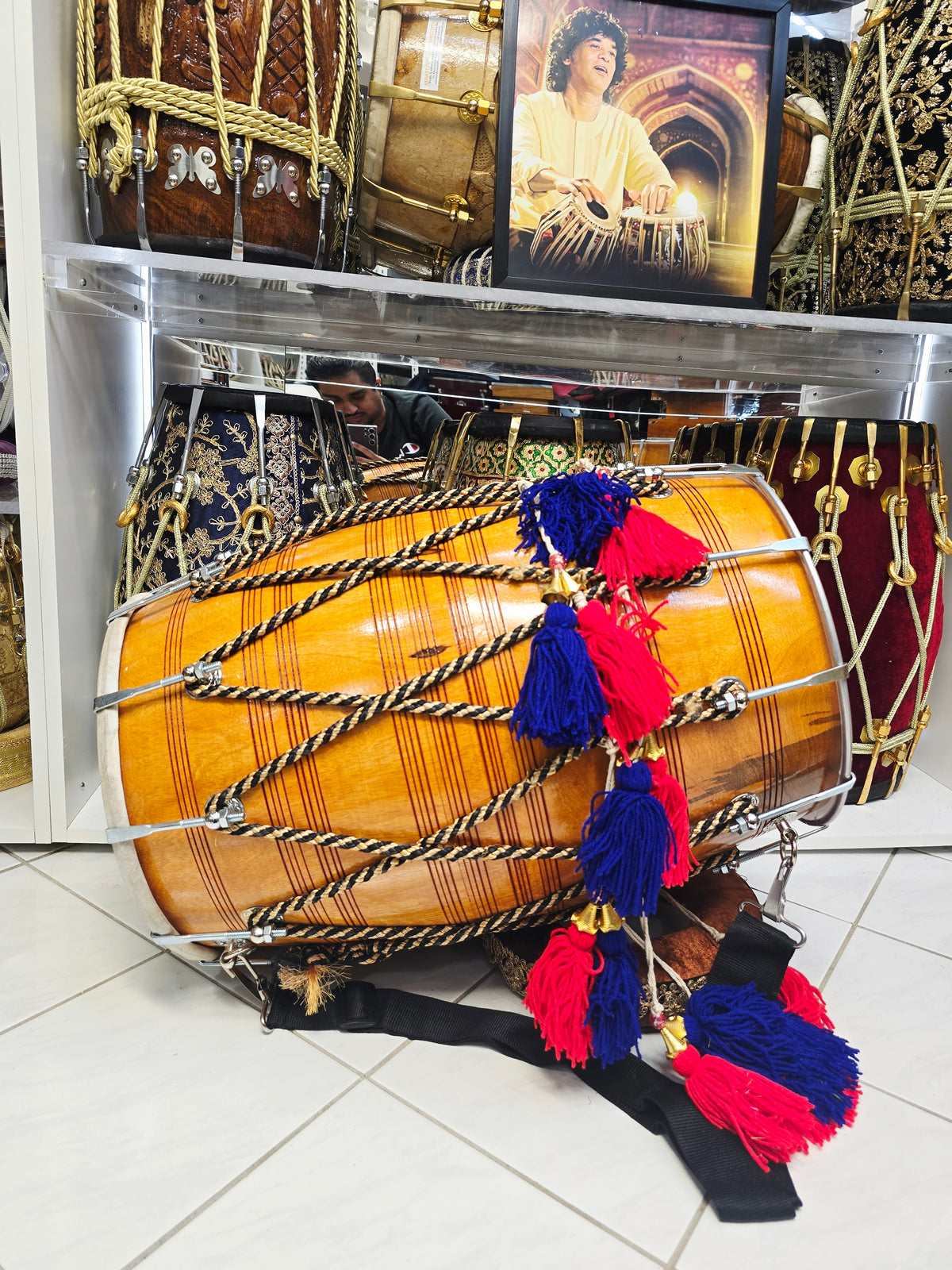 Sher-e-Punjab Heritage Dhol | 22.5" Wooden Punjabi Dhol