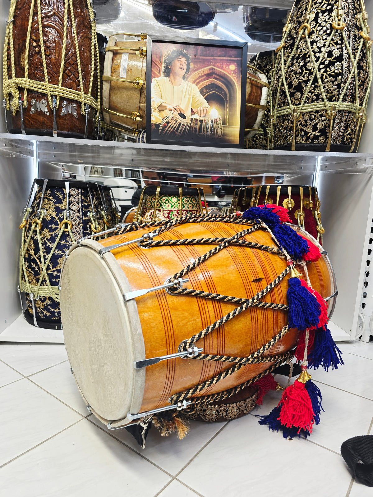 Sher-e-Punjab Heritage Dhol | 22.5" Wooden Punjabi Dhol
