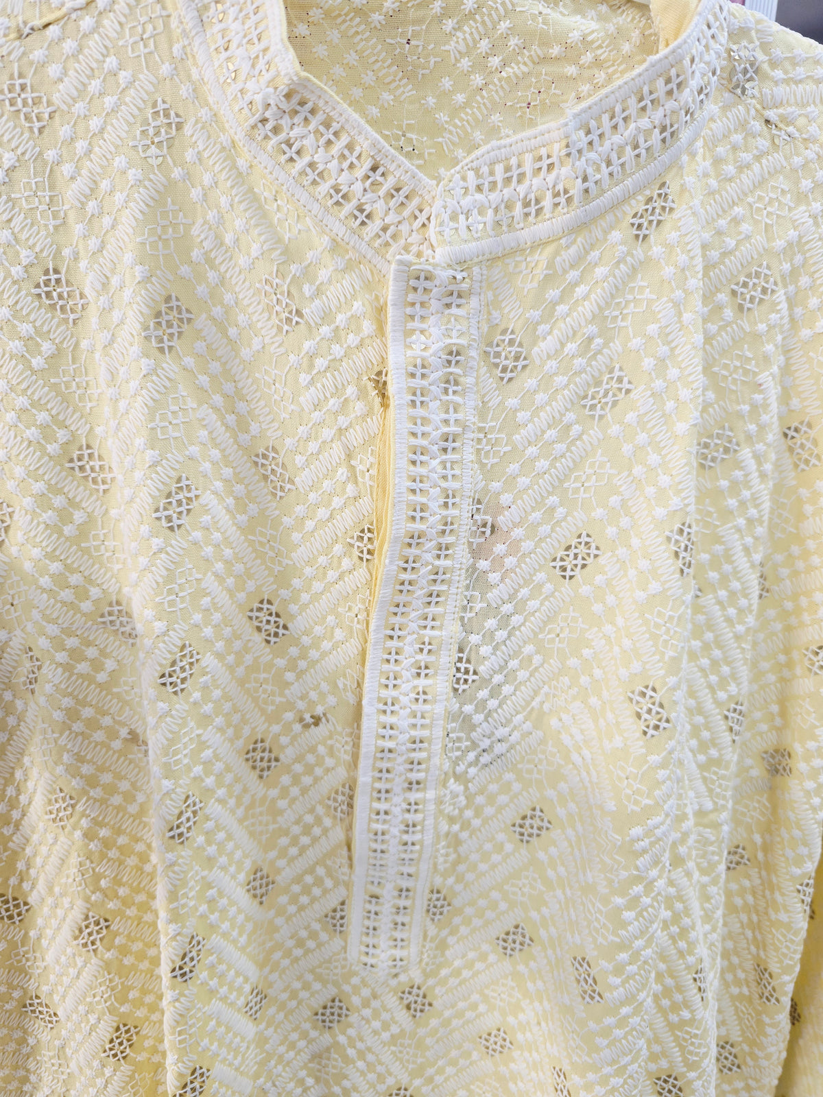 Light Yellow Men's Kurta Top *Contact For Price*