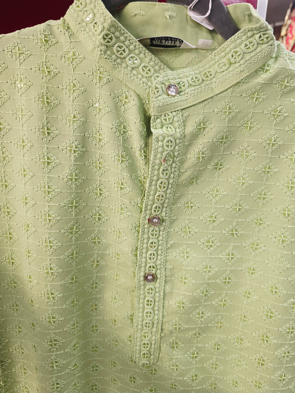 Light Green Men's Kurta Top *Contact For Price*