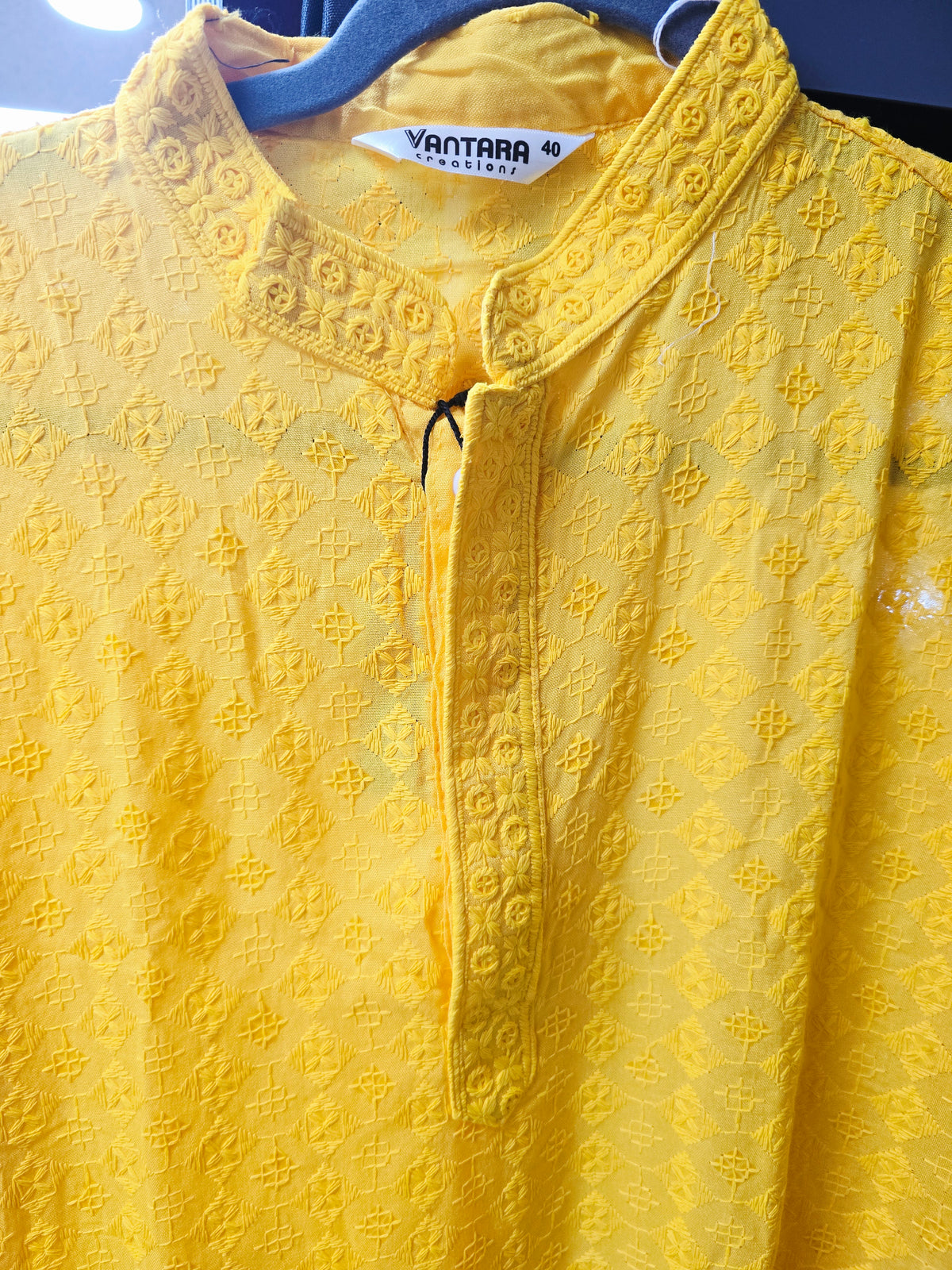 Golden Yellow Men's Kurta Top *Contact For Price*