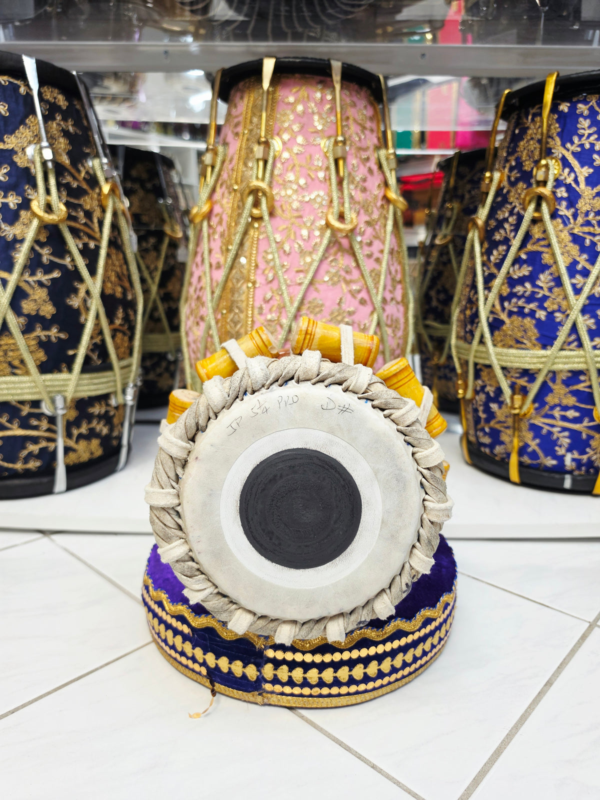 Vanaraga Artisan | 5.25" D# Hand-Engraved Mango Wood Tabla Dayan *Mediocre Sound + Slightly Buzzing
