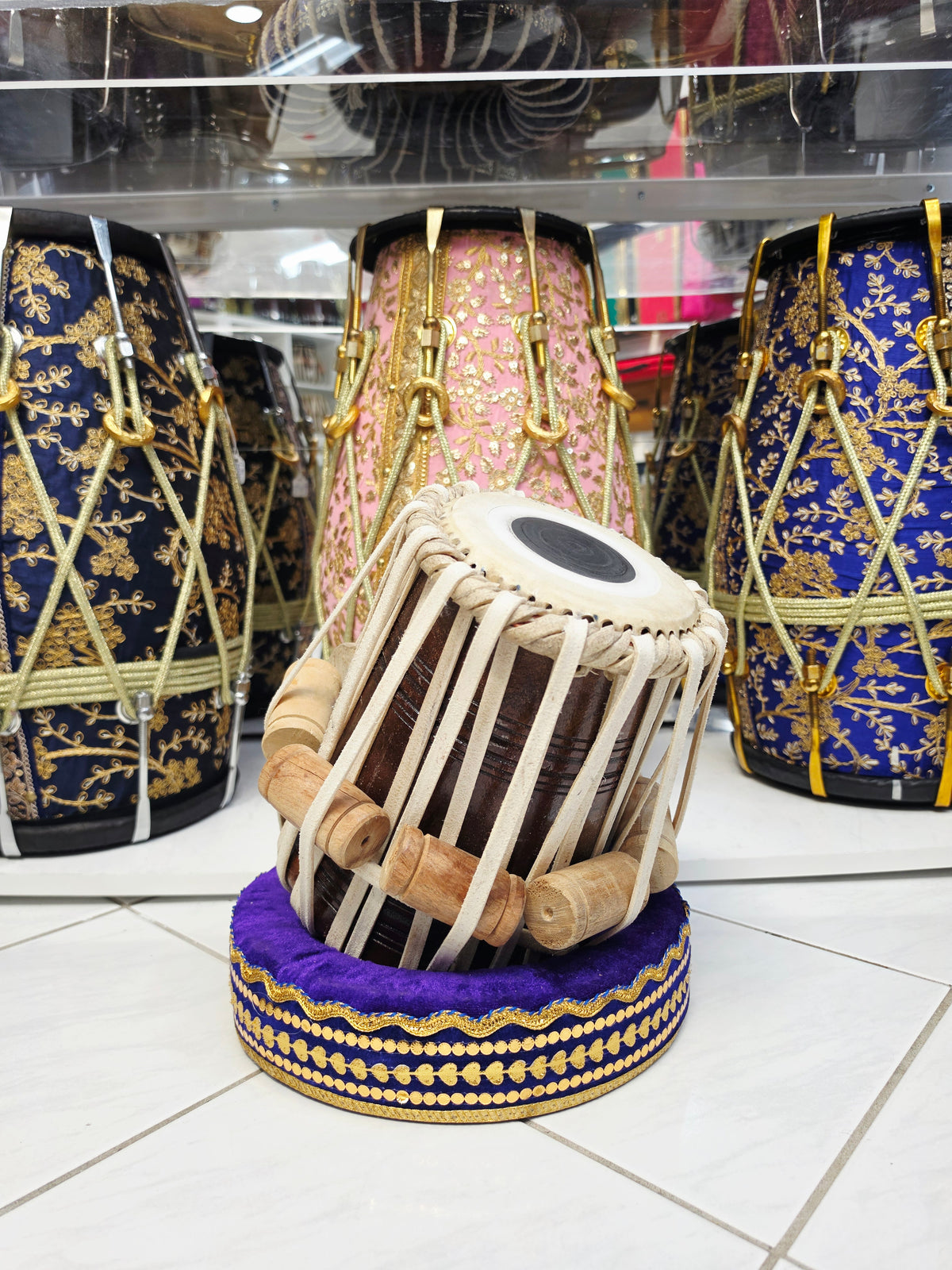 Naadvara Precision | 5.25" E Iqbal Pro Red Sheesham Tabla Dayan *Very Minor Cosmetic Defects + Slight Buzzing