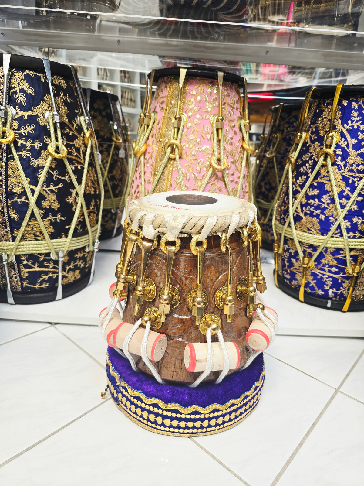 SvaraTitan Prestige | 5.75" C#/D Iqbal Pro Red Sheesham Bolted Tabla Dayan *Slight Vibration Sound