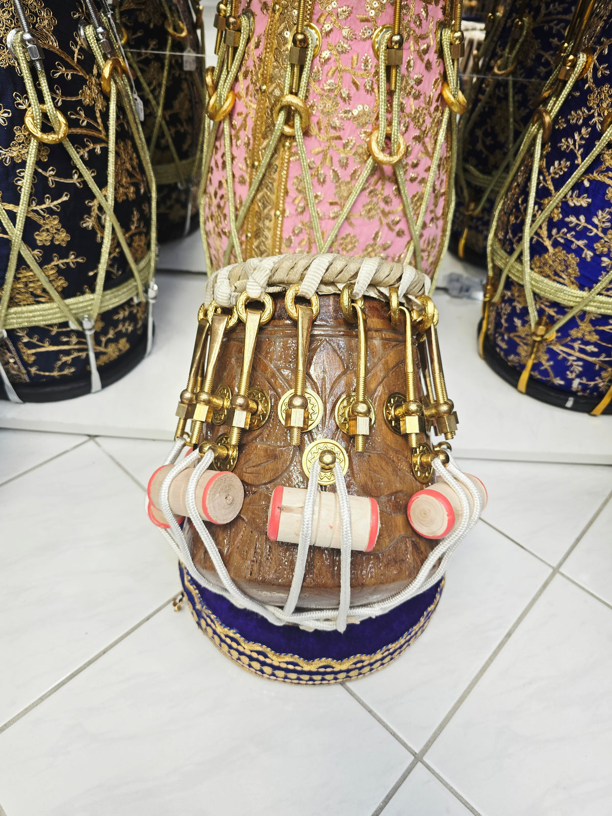 SvaraTitan Prestige | 5.75" C#/D Iqbal Pro Red Sheesham Bolted Tabla Dayan *Slight Vibration Sound