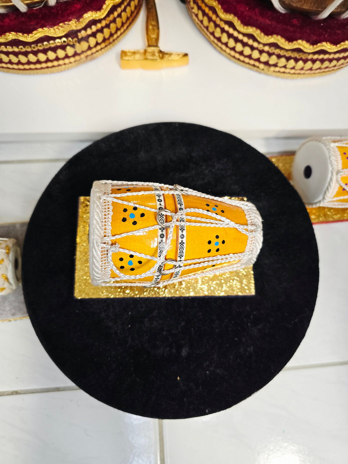 Peetambara | Handcrafted Miniature Decorative Dholak