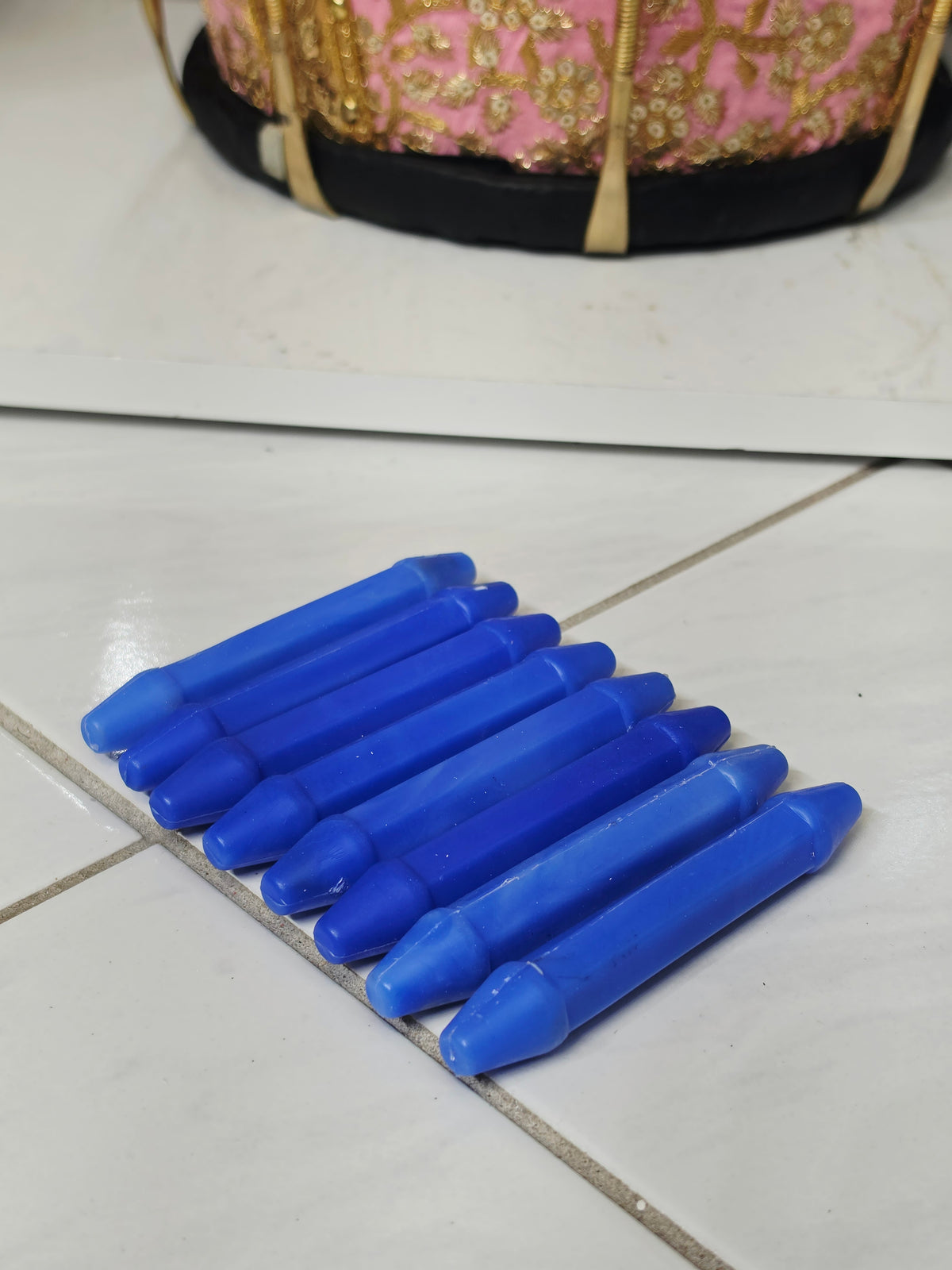 Blue Fiberglass Bayan Ghattas (8-piece set)