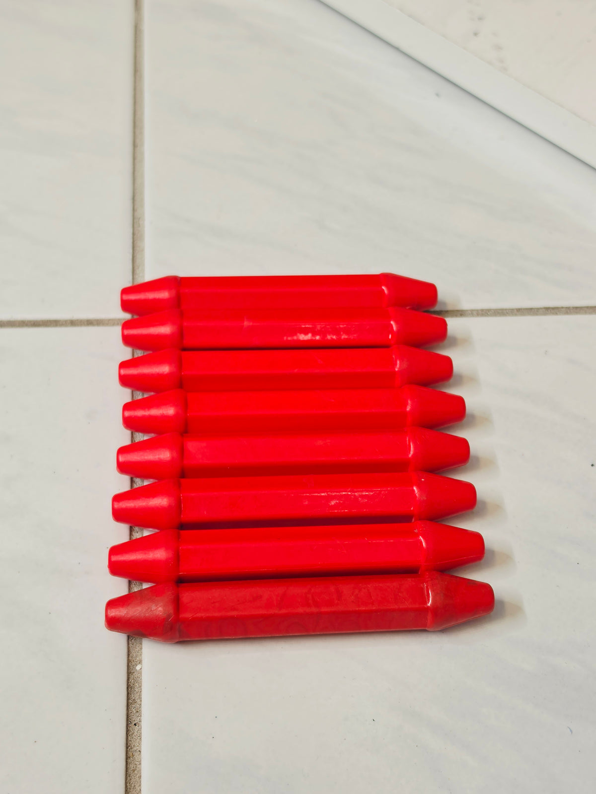 Red Orange Fiberglass Bayan Ghattas (8-piece set)