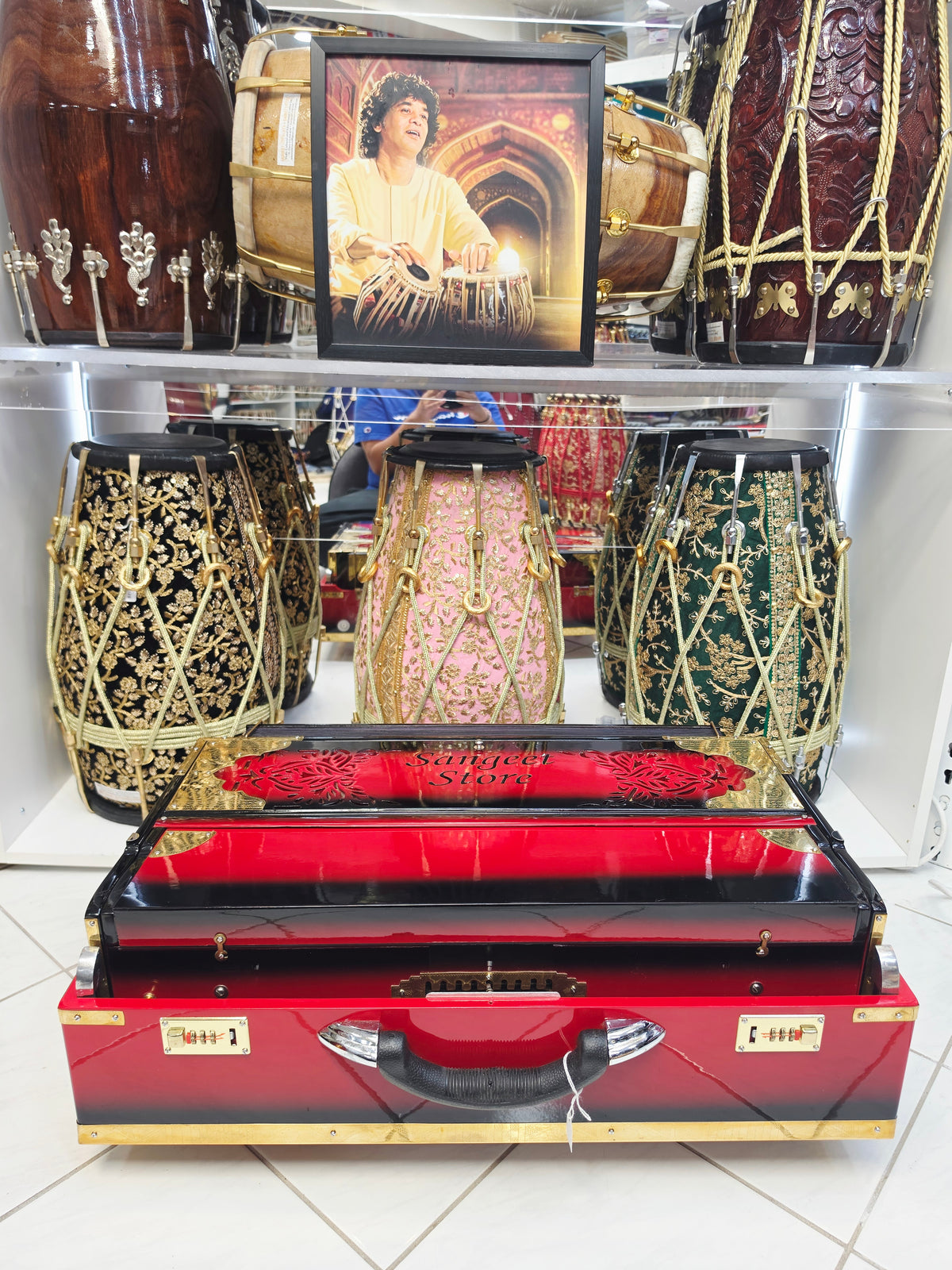 Crimson Darbar | Premium 3 Reed BMF 9 Scale Changer Harmonium *Minor Cosmetic Blemishes *Exceptional Tone