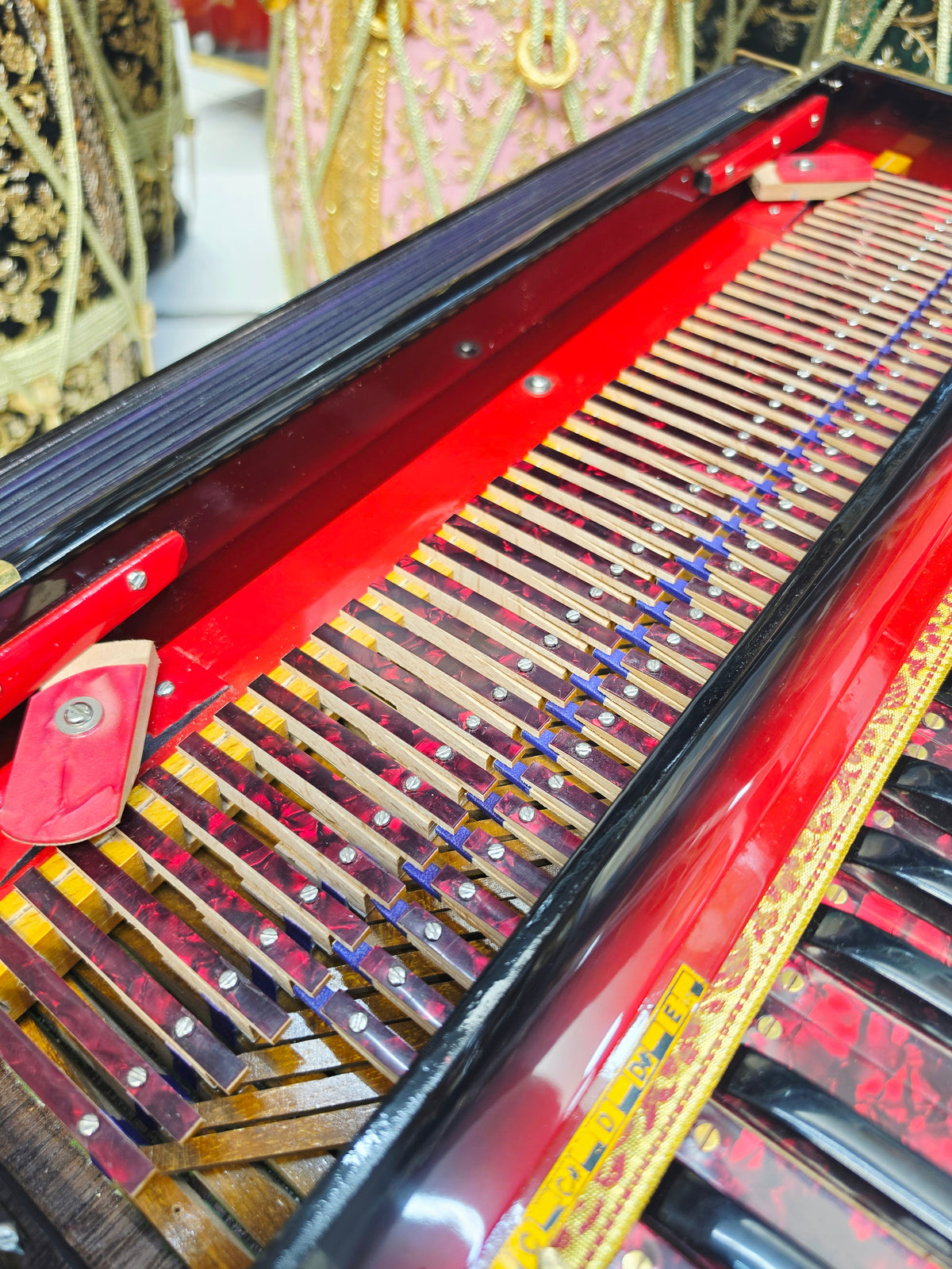 Crimson Darbar | Premium 3 Reed BMF 9 Scale Changer Harmonium *Minor Cosmetic Blemishes *Exceptional Tone