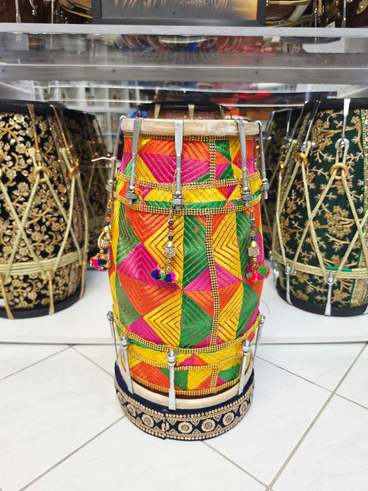 MehendiGlow Multi-Colour Mehendi Night Dholak (Minor Cosmetic Wrap Blemish)