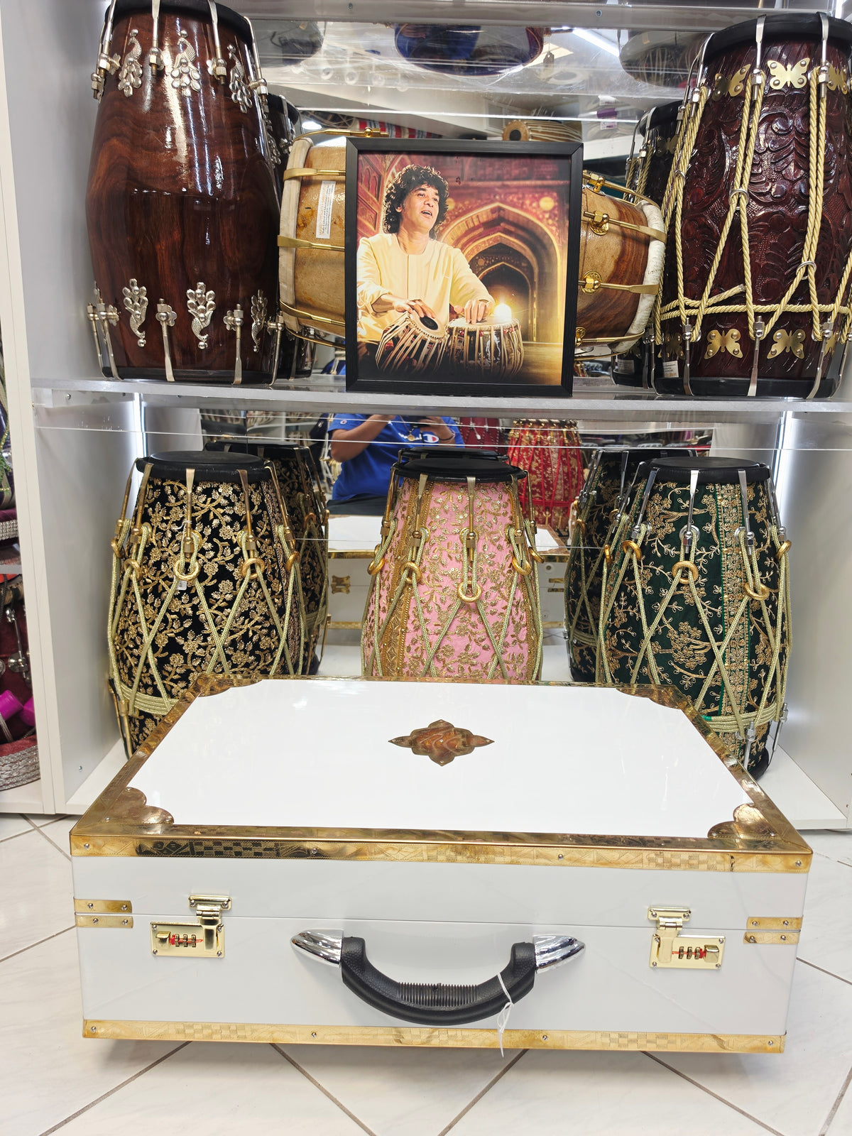 Shvet Sangeet | Premium Custom White 3 Reed BMF 9 Scale Changer Harmonium