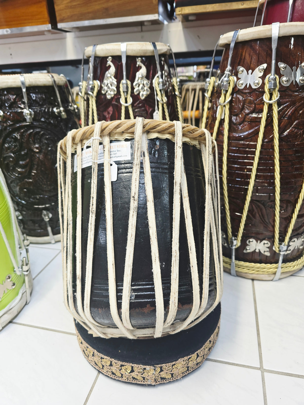 Kaaldhwani Heritage | Custom Traditional Black Sheesham Dhamma for Pascal
