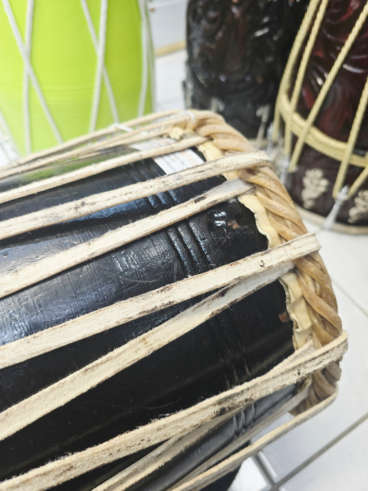 Kaaldhwani Heritage | Custom Traditional Black Sheesham Dhamma for Pascal