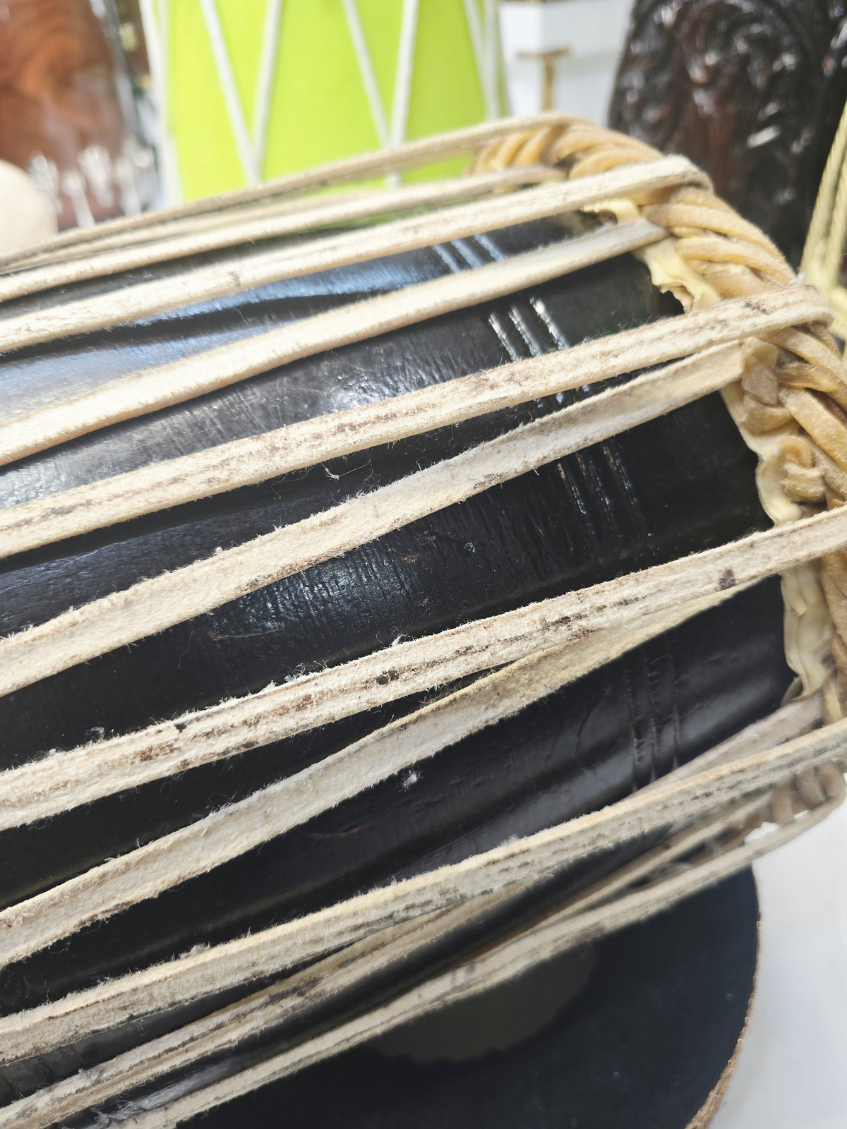 Kaaldhwani Heritage | Custom Traditional Black Sheesham Dhamma for Pascal