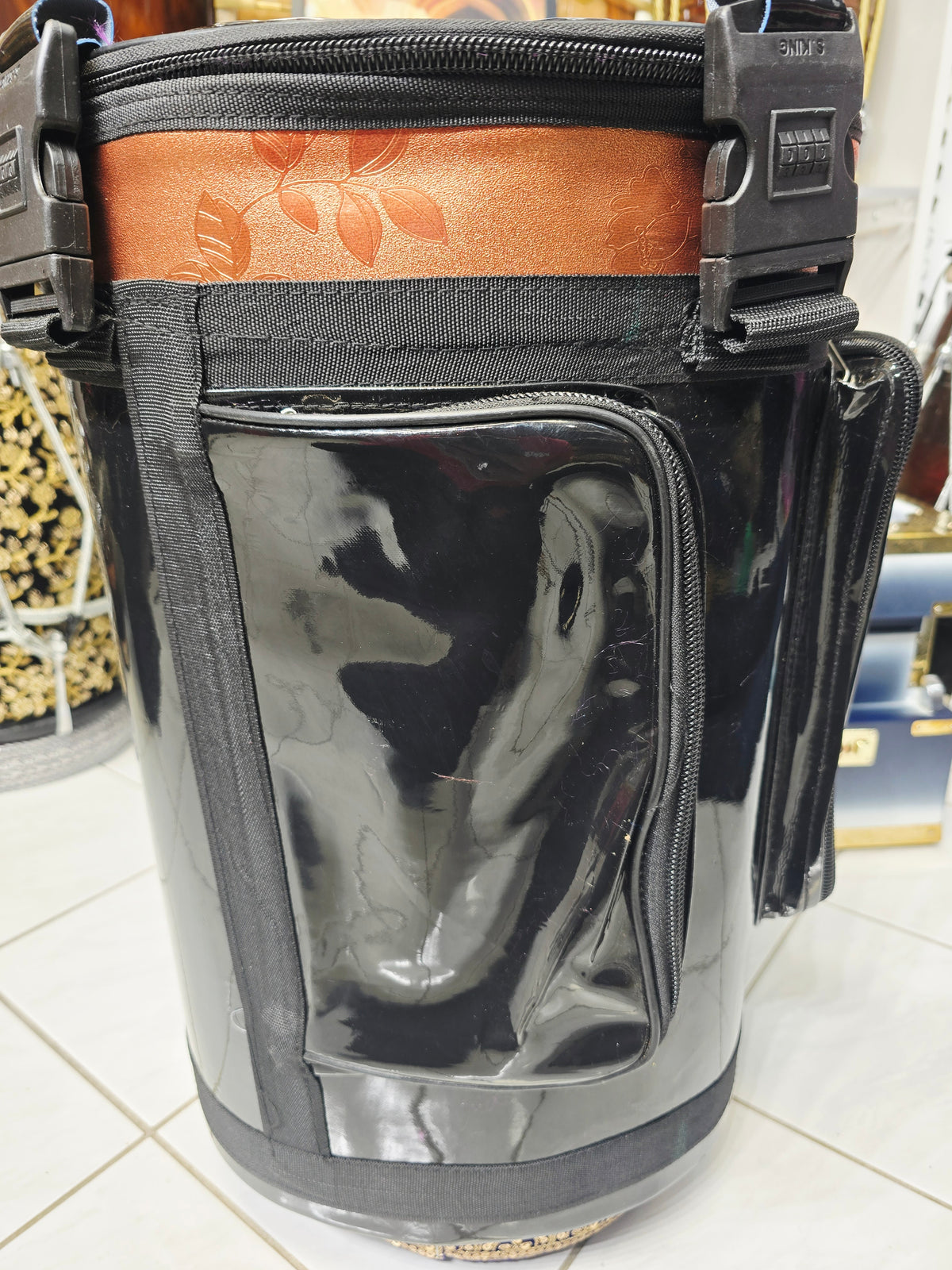 Guardian Pro Premium Padded Soft Dholak Carry Case with Plush Interior & Accessory Pockets *Very Minor Cosmetic Blemishes (Up to 19.75" Dholak)