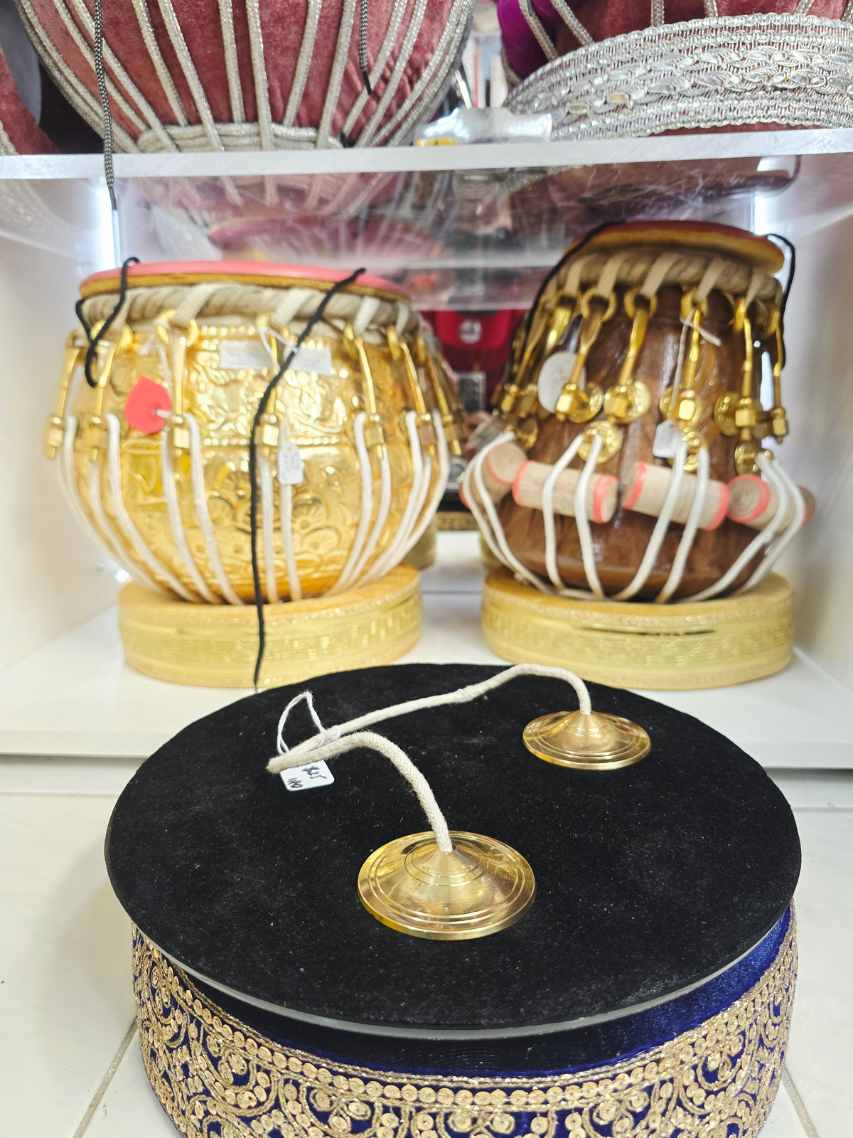 Surya Naad Small Plain Brass Majheera