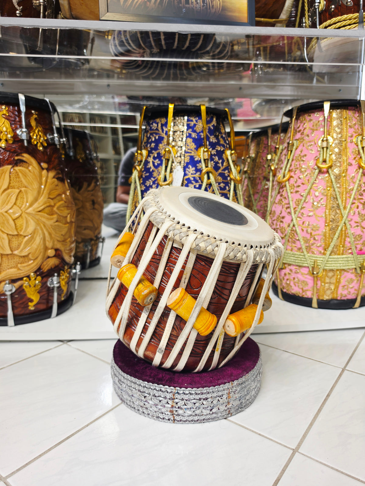 Midnight Ember – Hand-Engraved Mango Wood Jori Dayan (7.25" Low D#) *Very Minor Cosmetic Marks