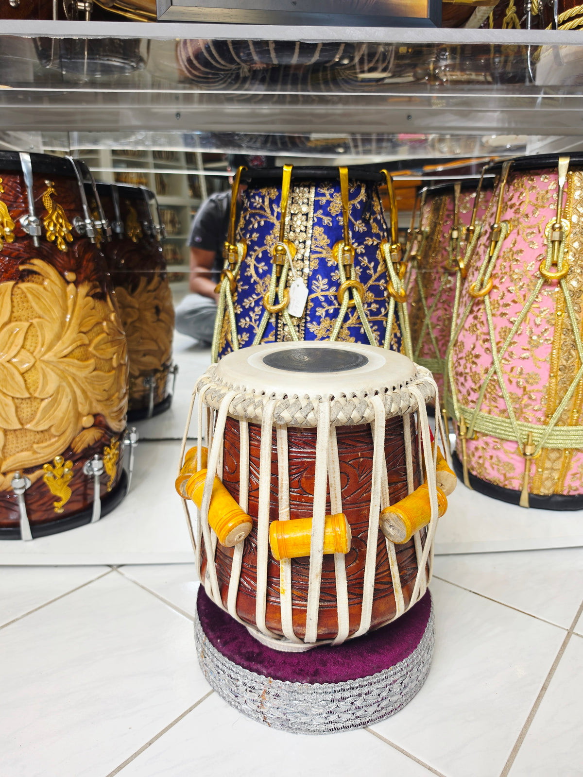 Midnight Ember – Hand-Engraved Mango Wood Jori Dayan (7.25" Low D#) *Very Minor Cosmetic Marks