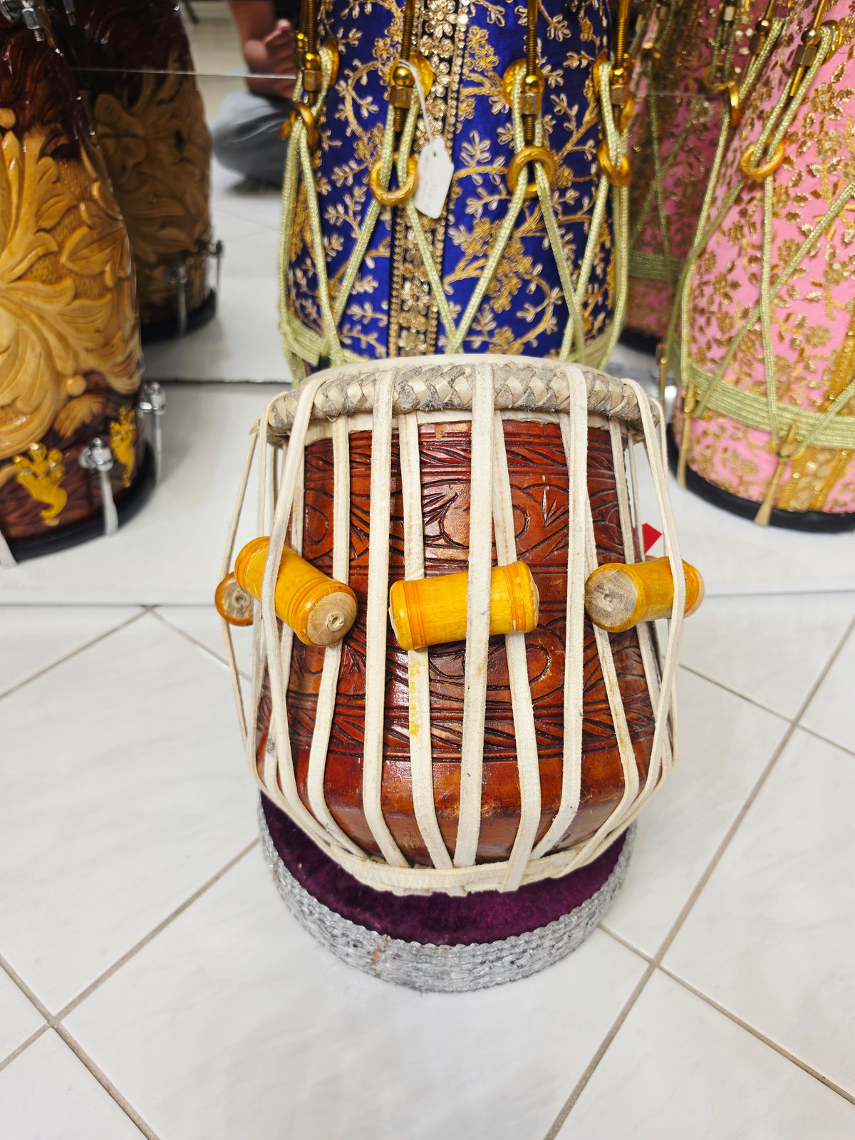 Midnight Ember – Hand-Engraved Mango Wood Jori Dayan (7.25" Low D#) *Very Minor Cosmetic Marks