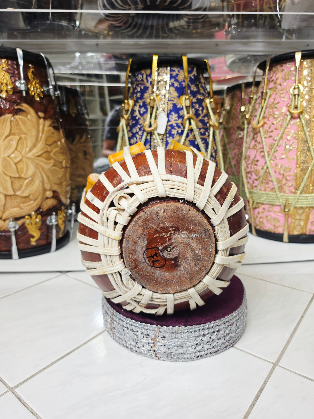 Midnight Ember – Hand-Engraved Mango Wood Jori Dayan (7.25" Low D#) *Very Minor Cosmetic Marks