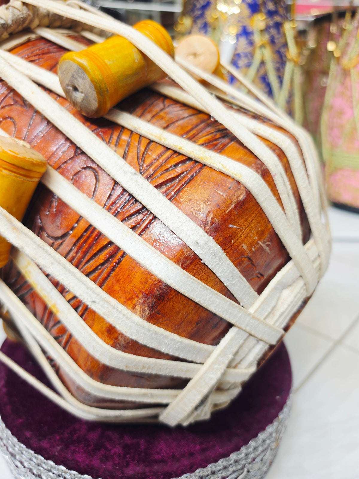 Midnight Ember – Hand-Engraved Mango Wood Jori Dayan (7.25" Low D#) *Very Minor Cosmetic Marks