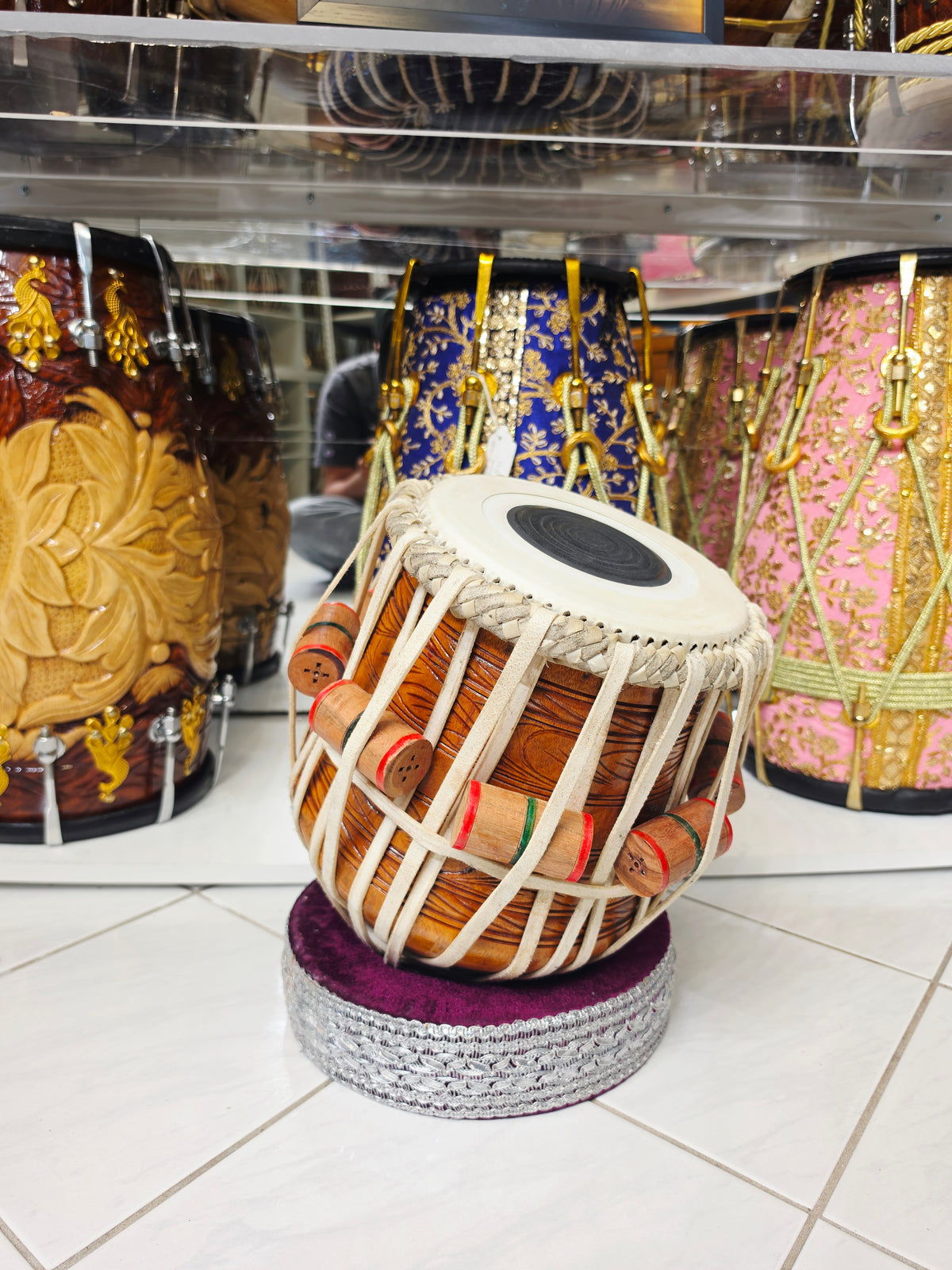Deep Ember – Hand-Engraved Mango Wood Jori Dayan (7.5" Low C#) *Minor Cosmetic Crack