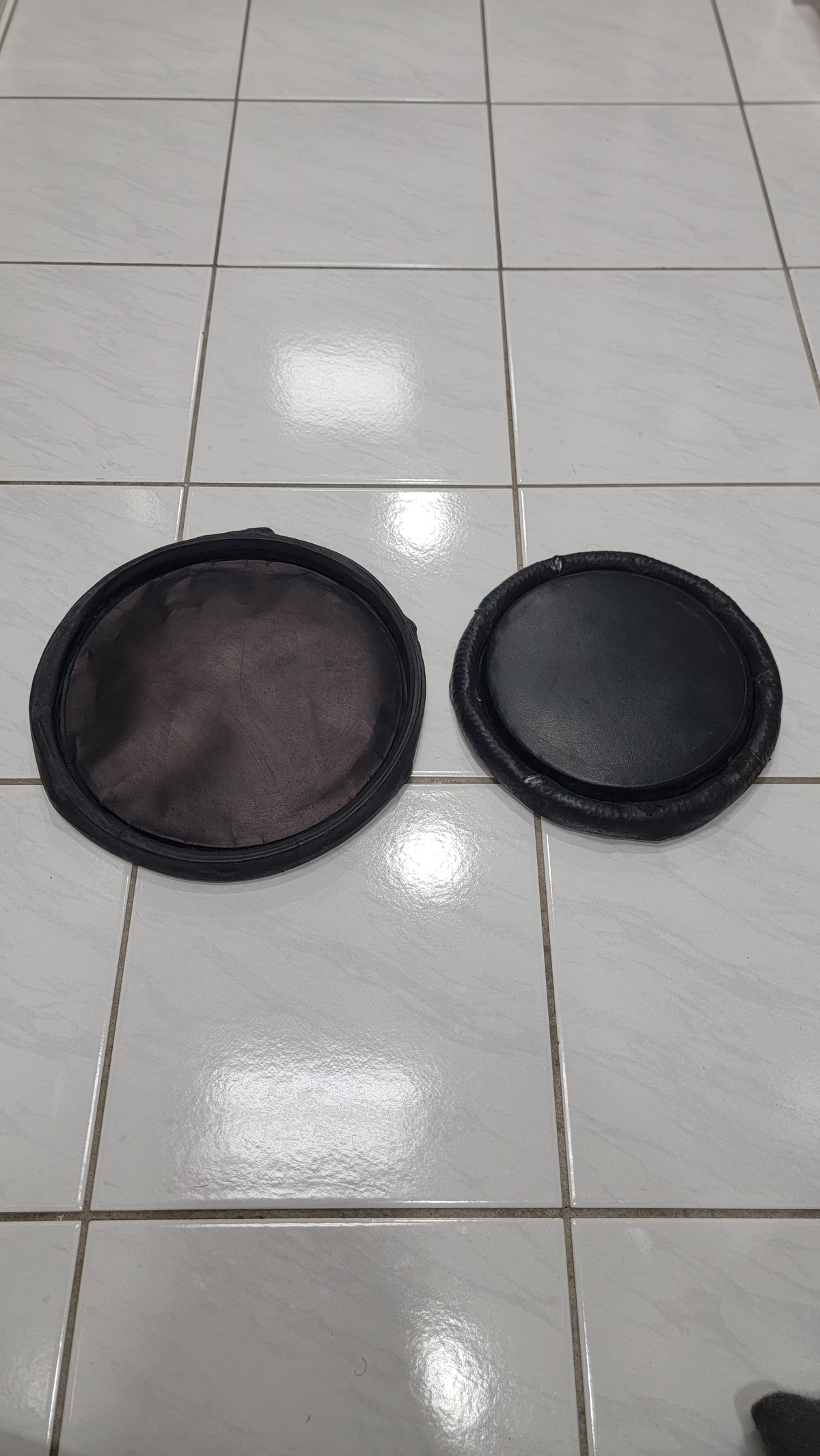 2 Black Concert Dholak Skins + Masala for Avinash