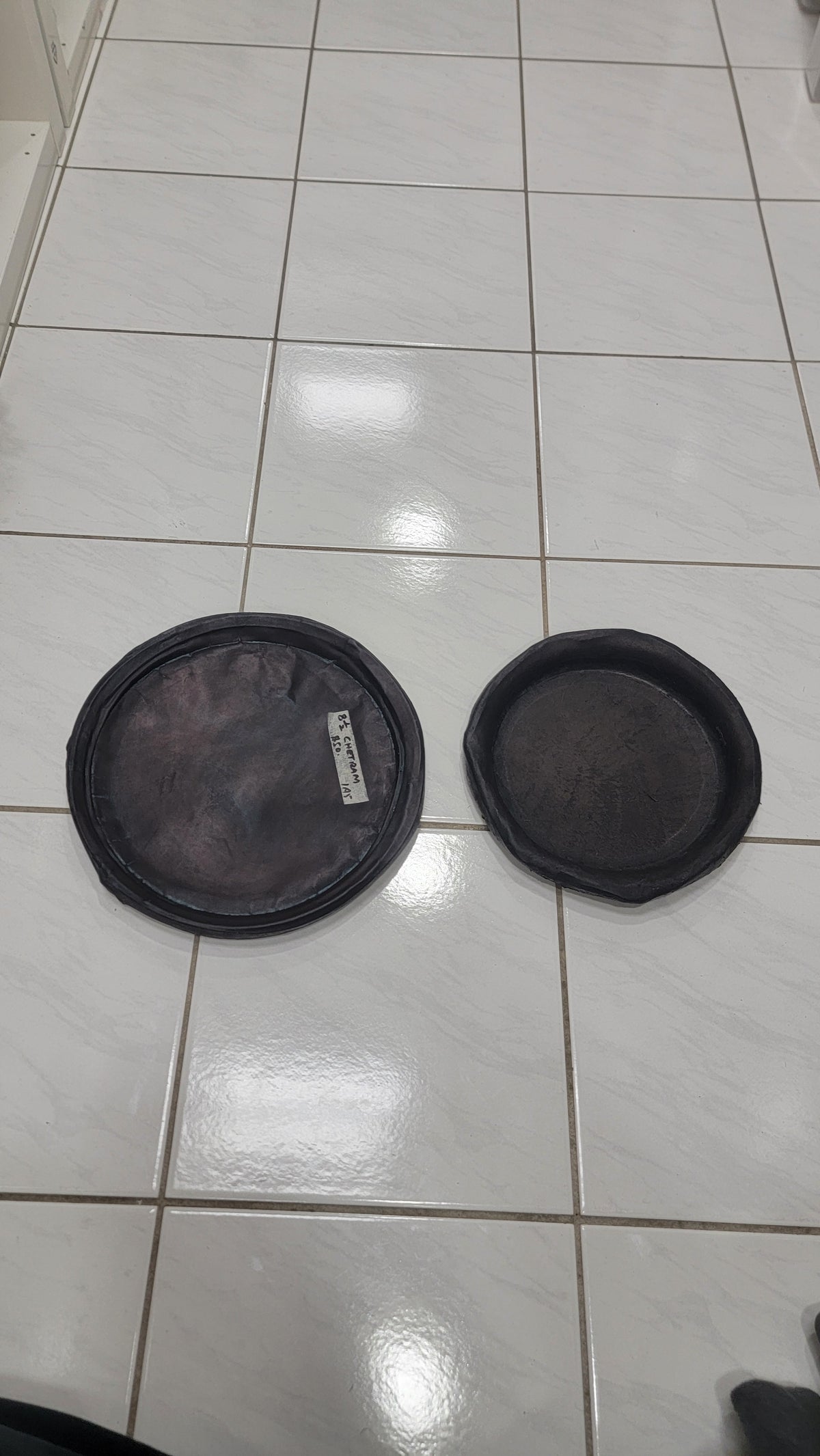 2 Black Concert Dholak Skins + Masala for Avinash