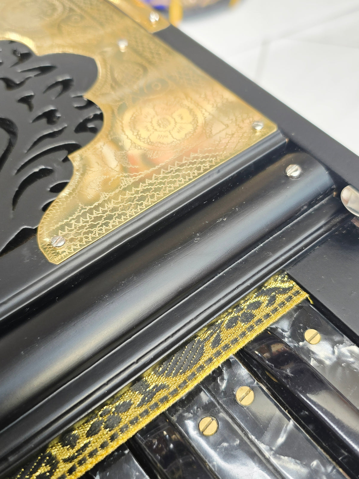 Custom Harmonium for Hasib: Midnight Raag | 42-Key 3-Reed BMF Matte Black Non-Scale Changer Harmonium with Black German Keys *Balance Payment Link*