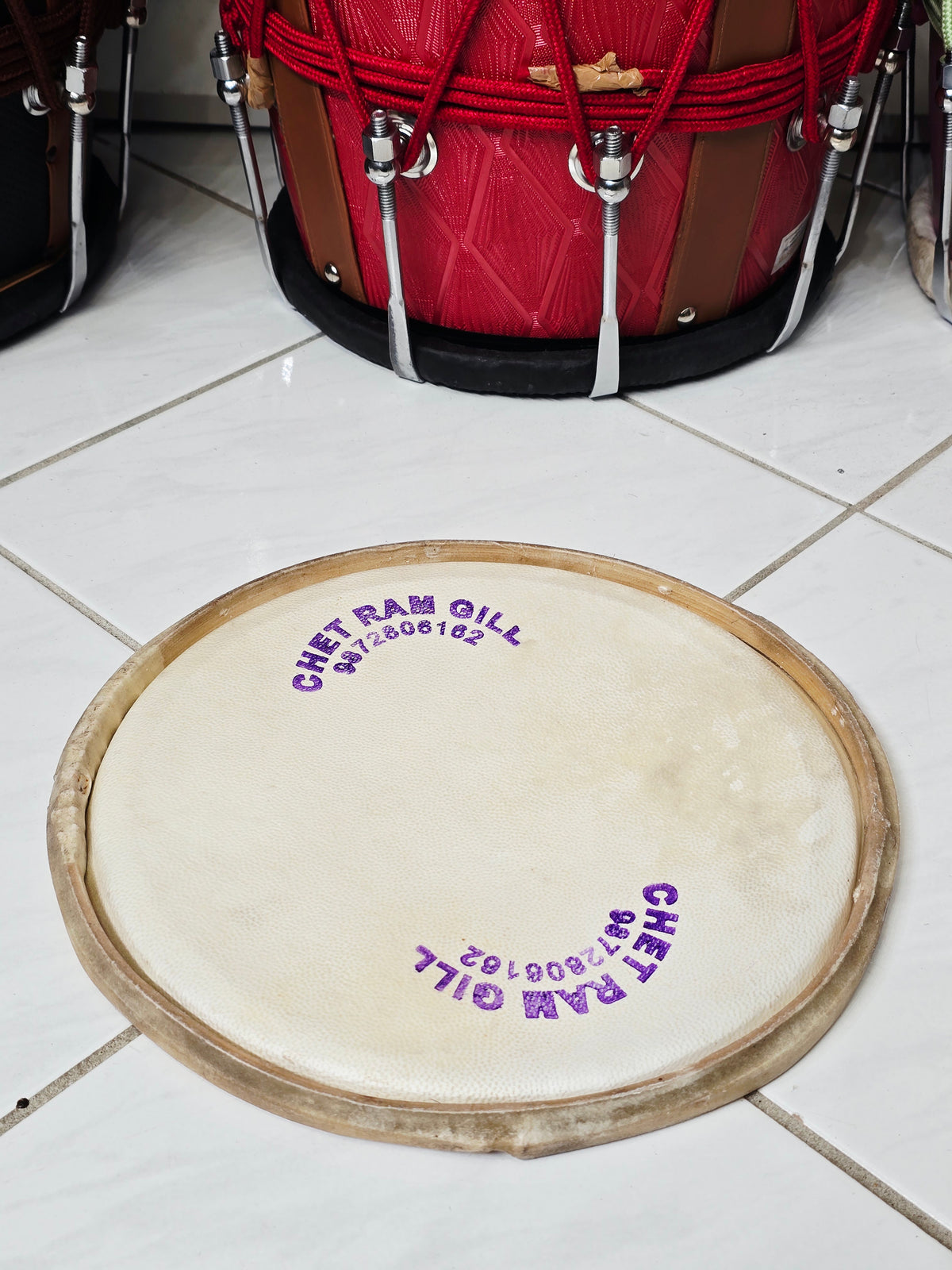 Chetram Gill Intermediate 9" Dholak Bass Skin