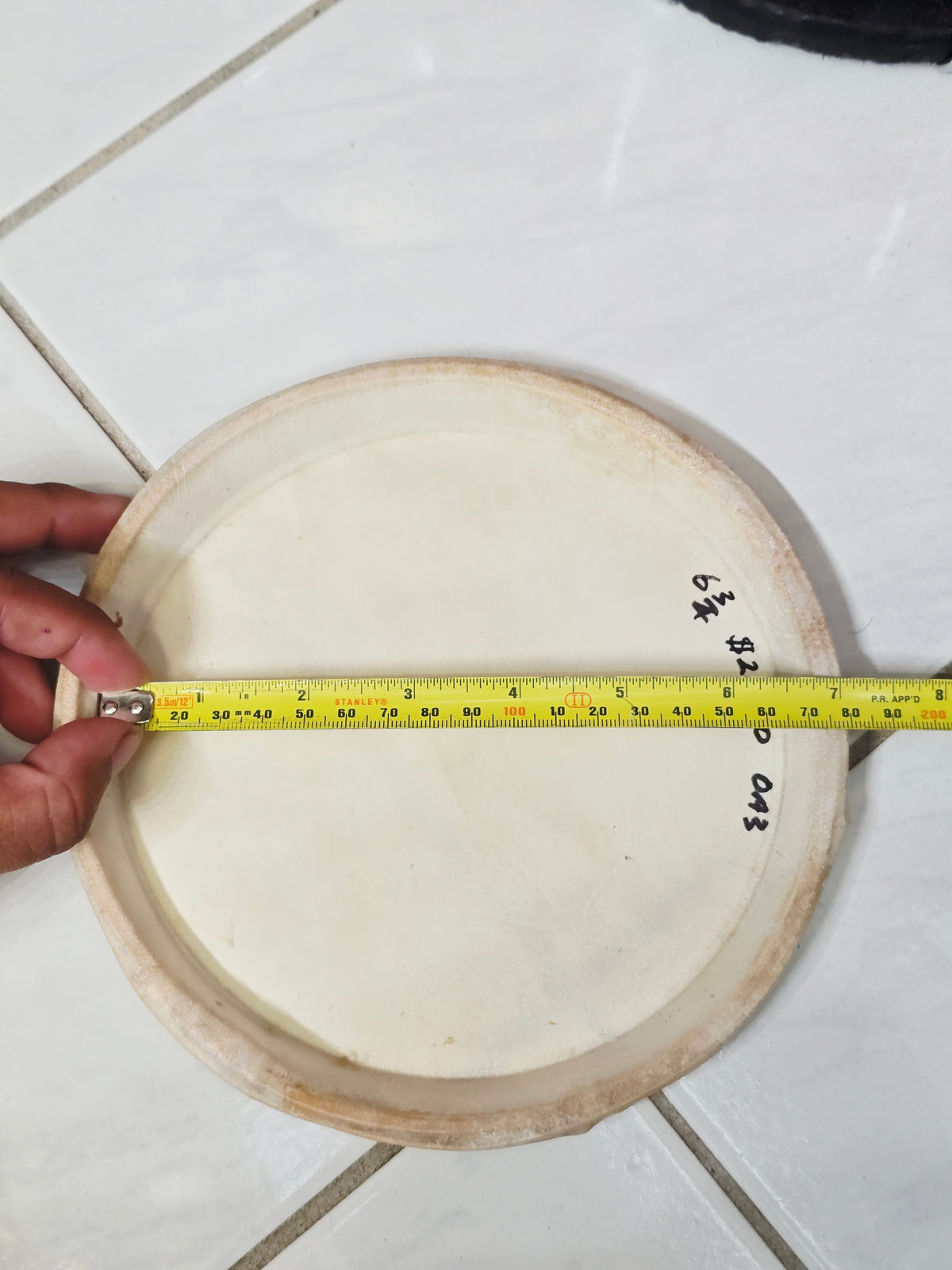 6.5" Standard Dholak Treble Skin