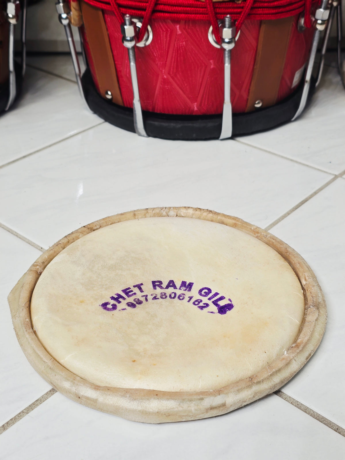 Chetram Gill Concert 7" Dholak Treble Skin