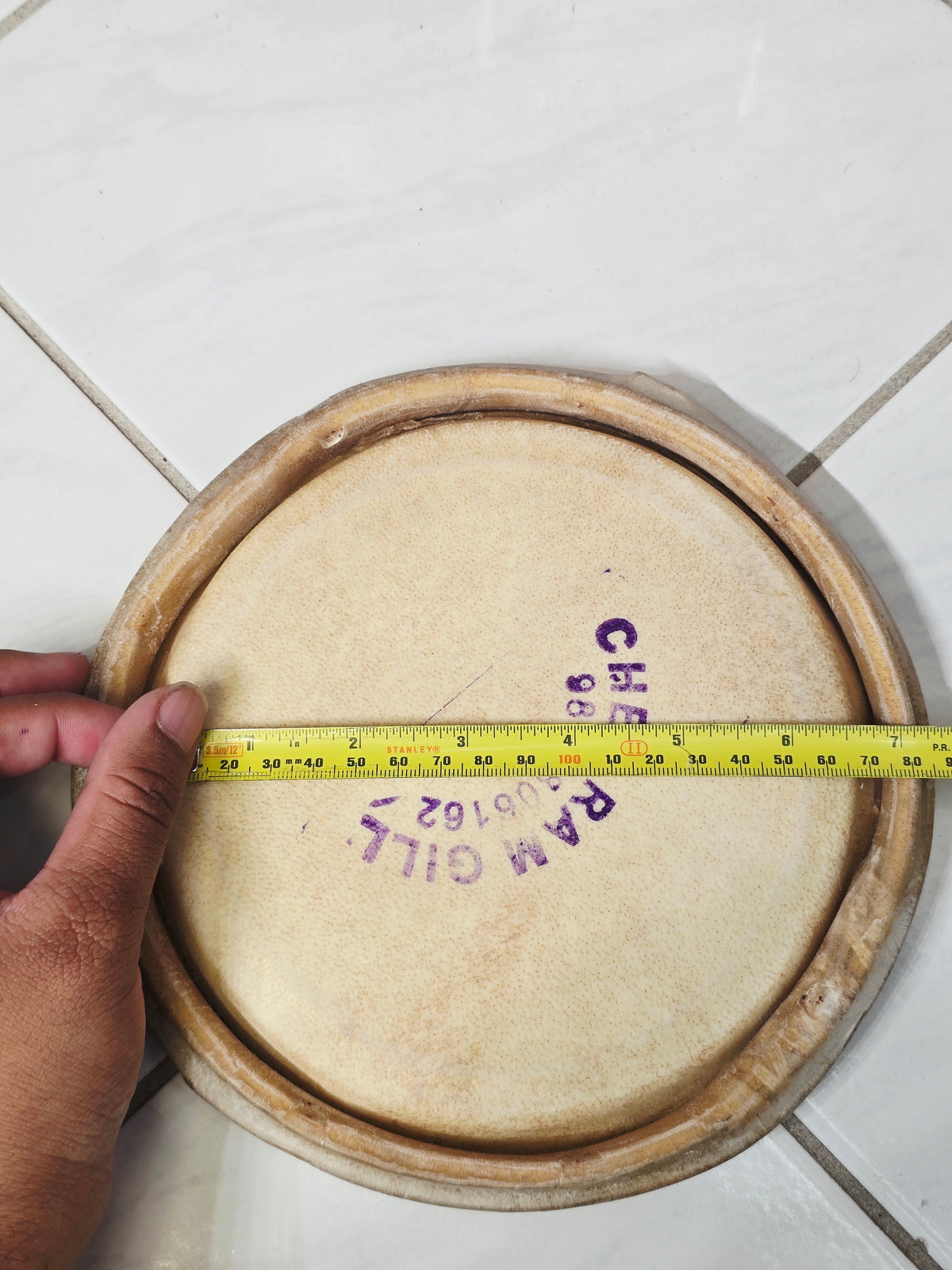Chetram Gill Pro 6.5" Dholak Treble Skin