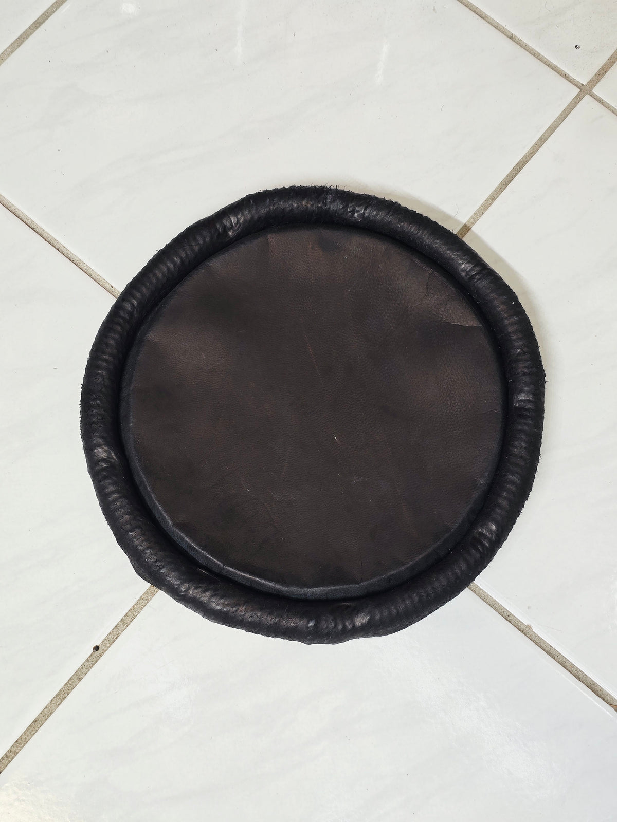 7" Concert Quality Black Dholak Treble Skin