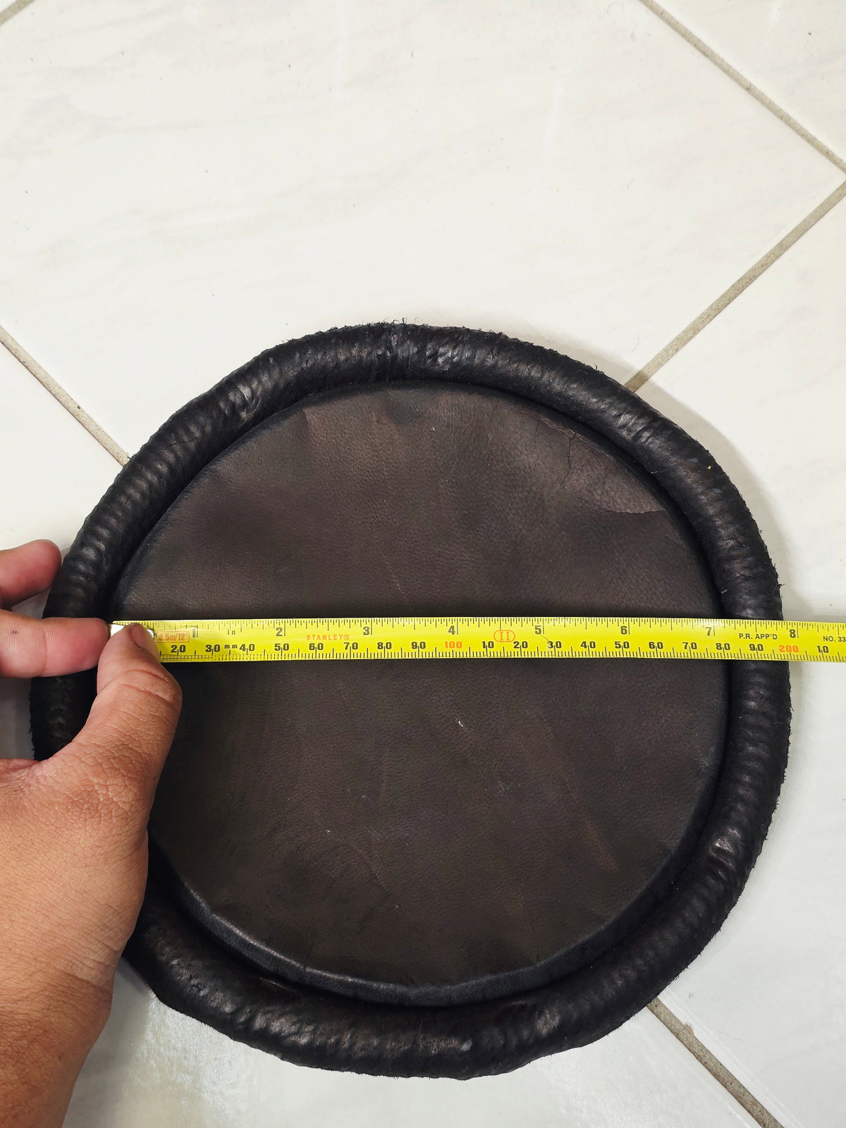 7" Concert Quality Black Dholak Treble Skin