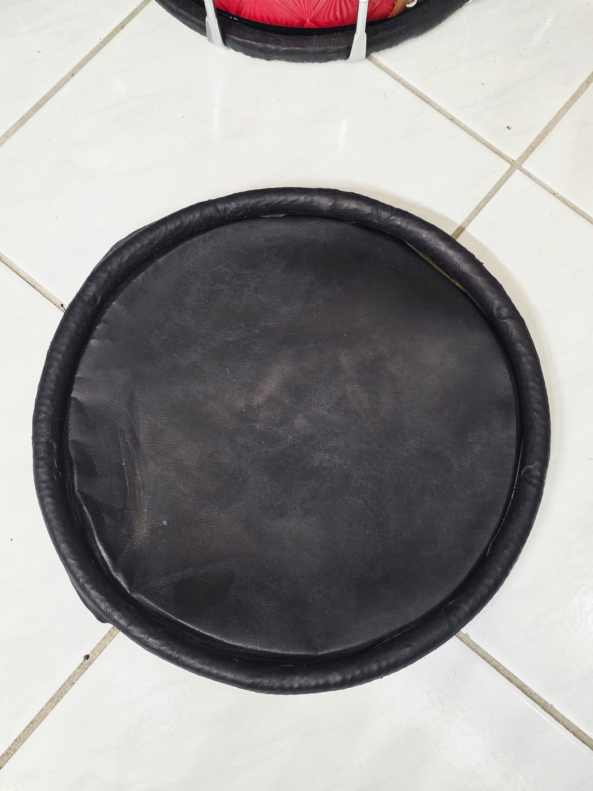 9.5" Concert Quality Black Dholak Bass Skin