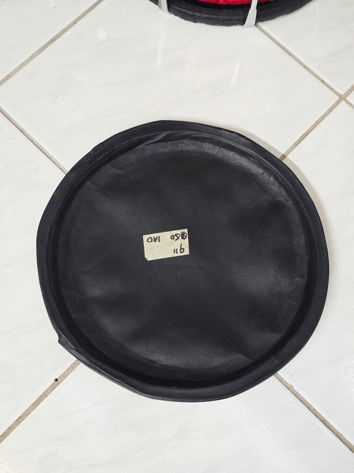 9" Concert Quality Black Dholak Bass Skin (2)