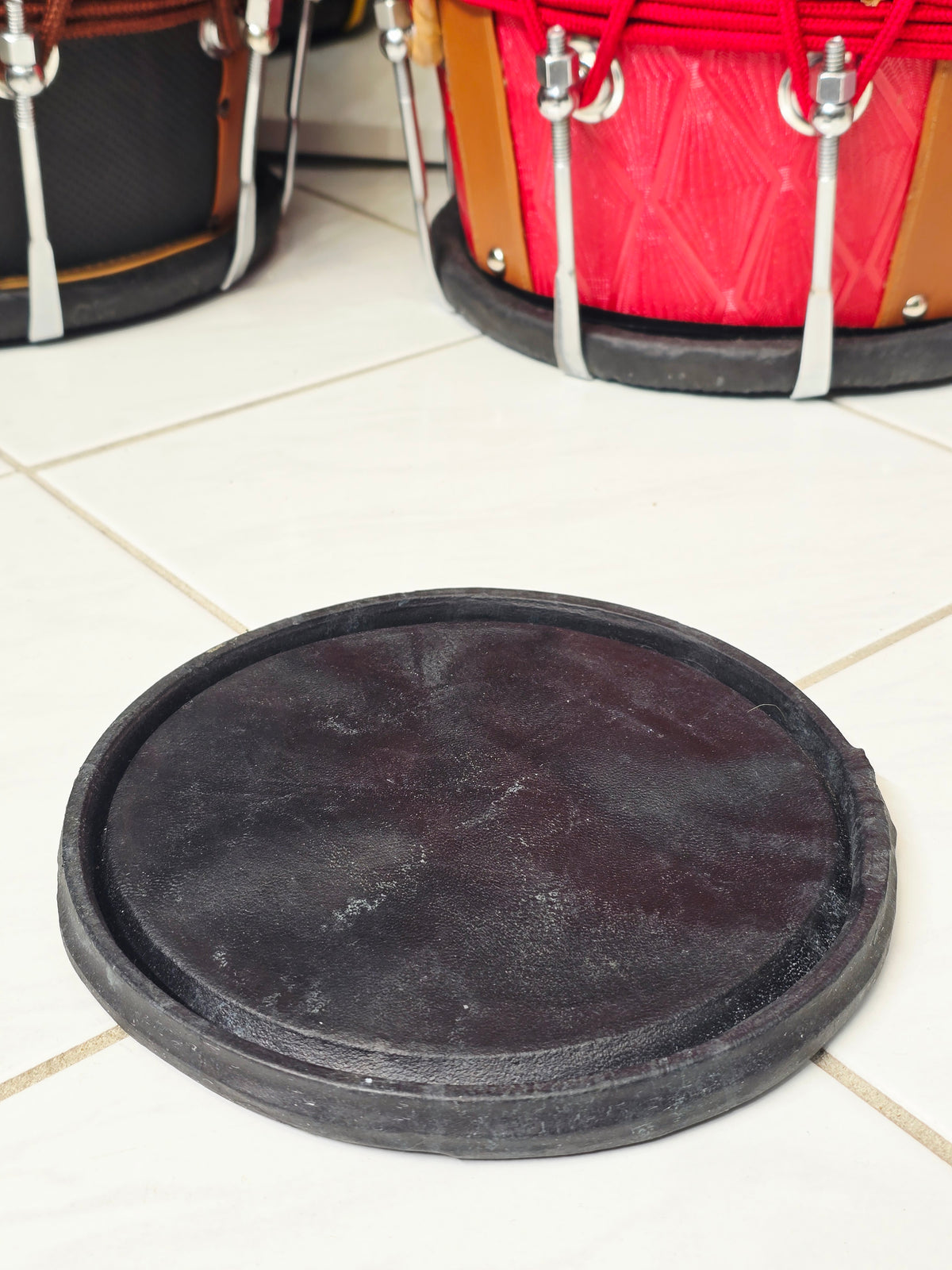 6⅜" Intermediate Quality Black Dholak Treble Skin