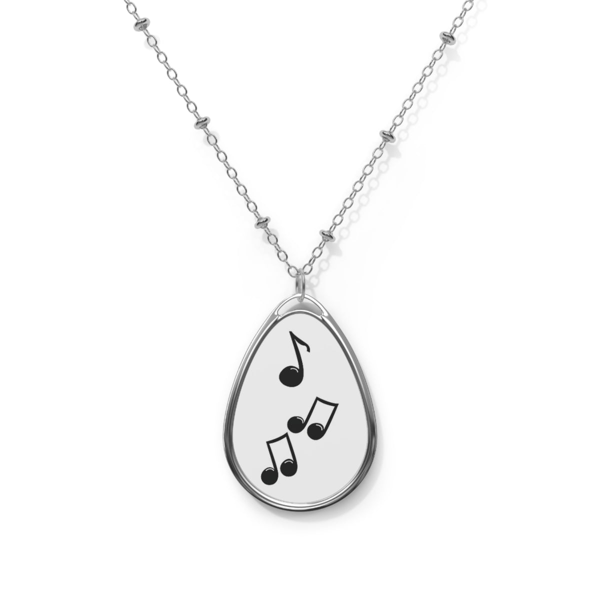 Melodic Harmony Oval Necklace - Sangeet Store