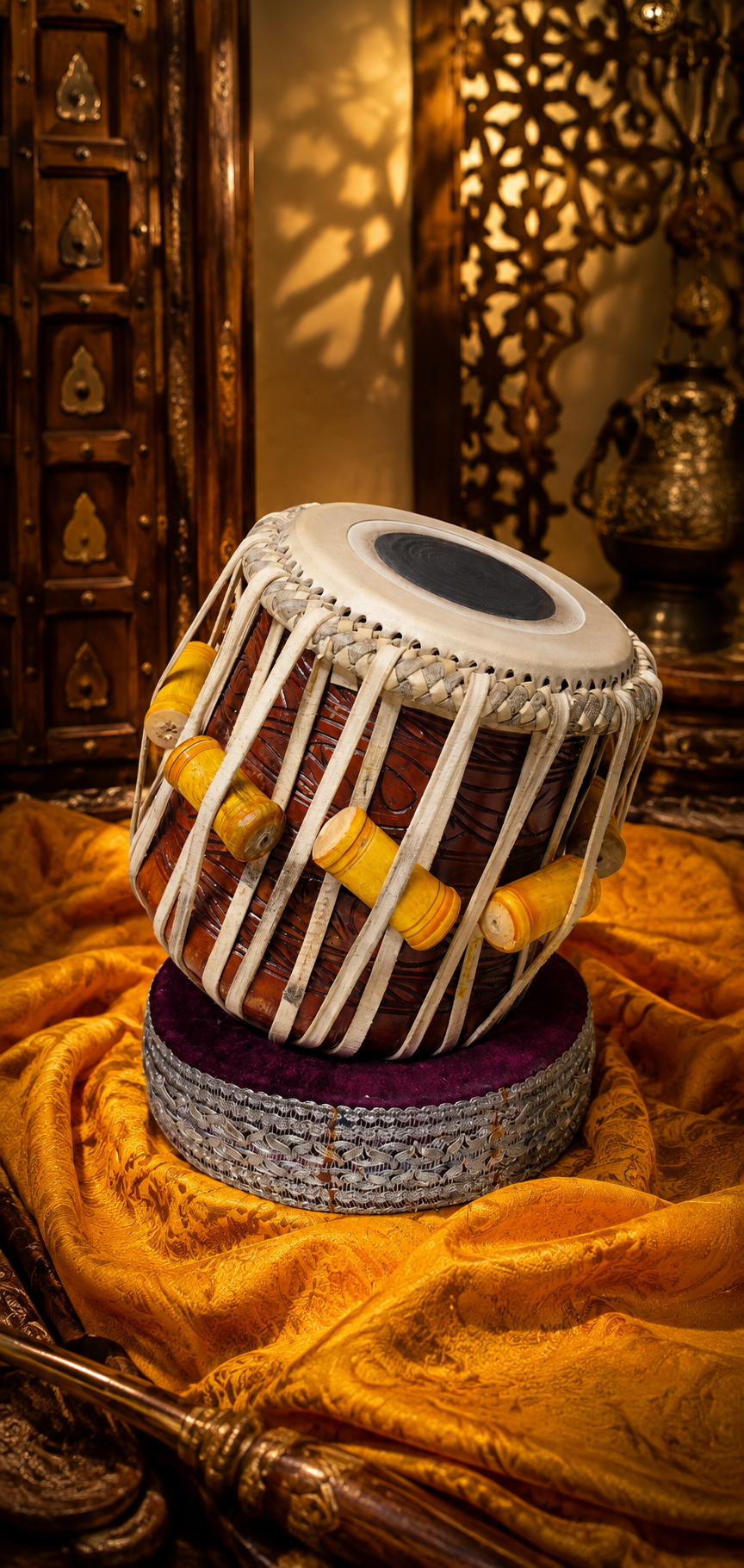 Midnight Ember – Hand-Engraved Mango Wood Jori Dayan (7.25" Low D#) *Very Minor Cosmetic Marks