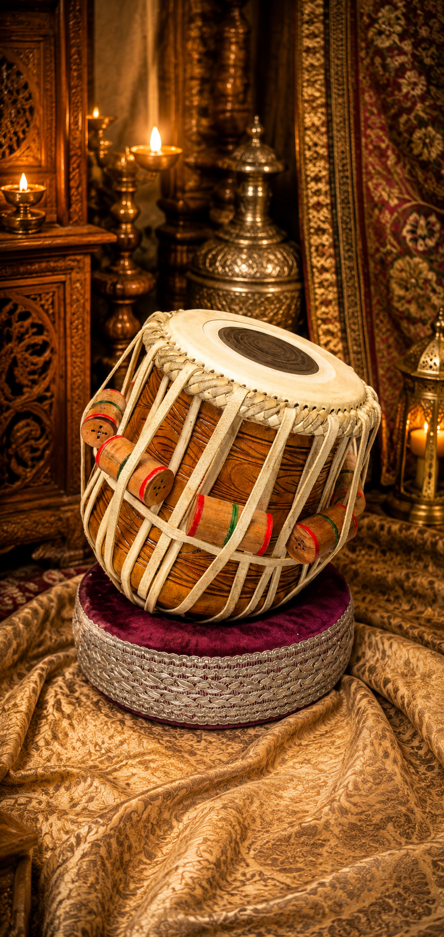 Deep Ember – Hand-Engraved Mango Wood Jori Dayan (7.5" Low C#) *Minor Cosmetic Crack