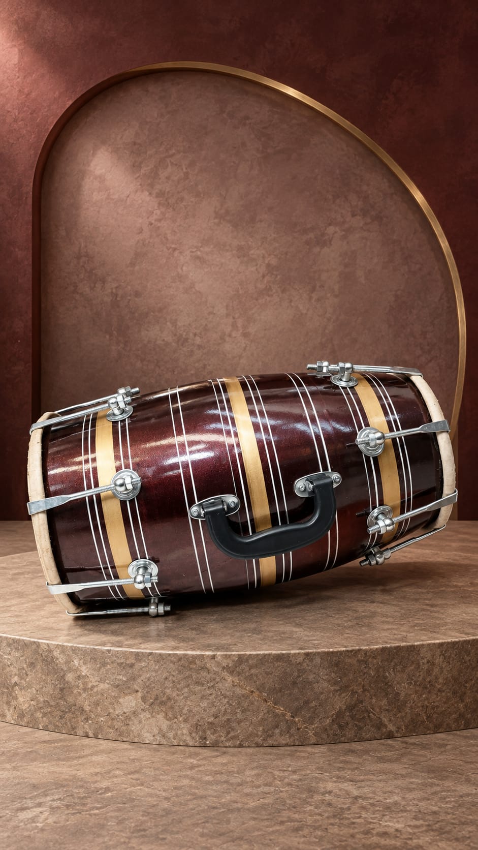 Mahogany Ember Student Dholak *Very Minor Cosmetic Blemishes