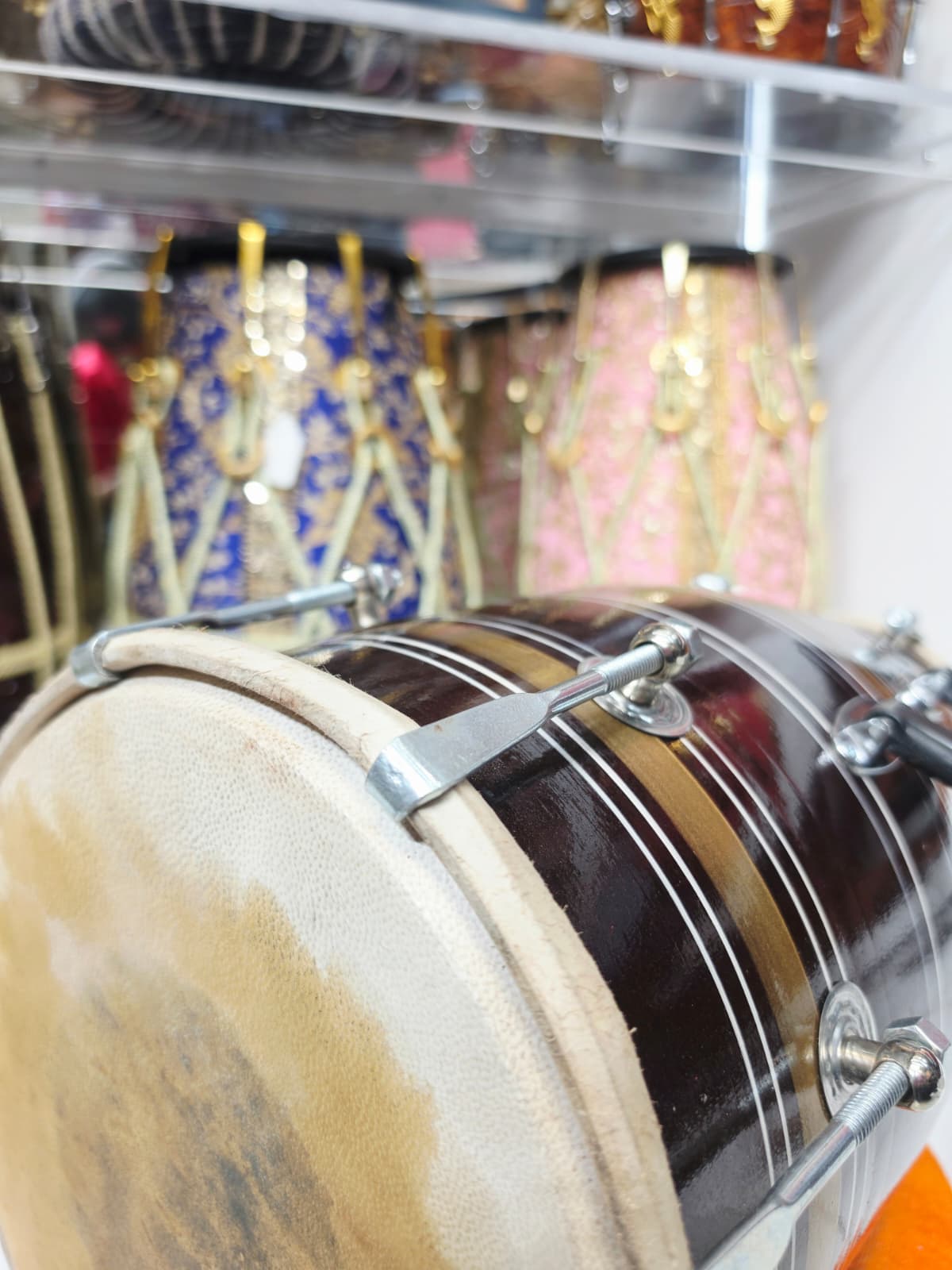 Mahogany Ember Student Dholak *Very Minor Cosmetic Blemishes
